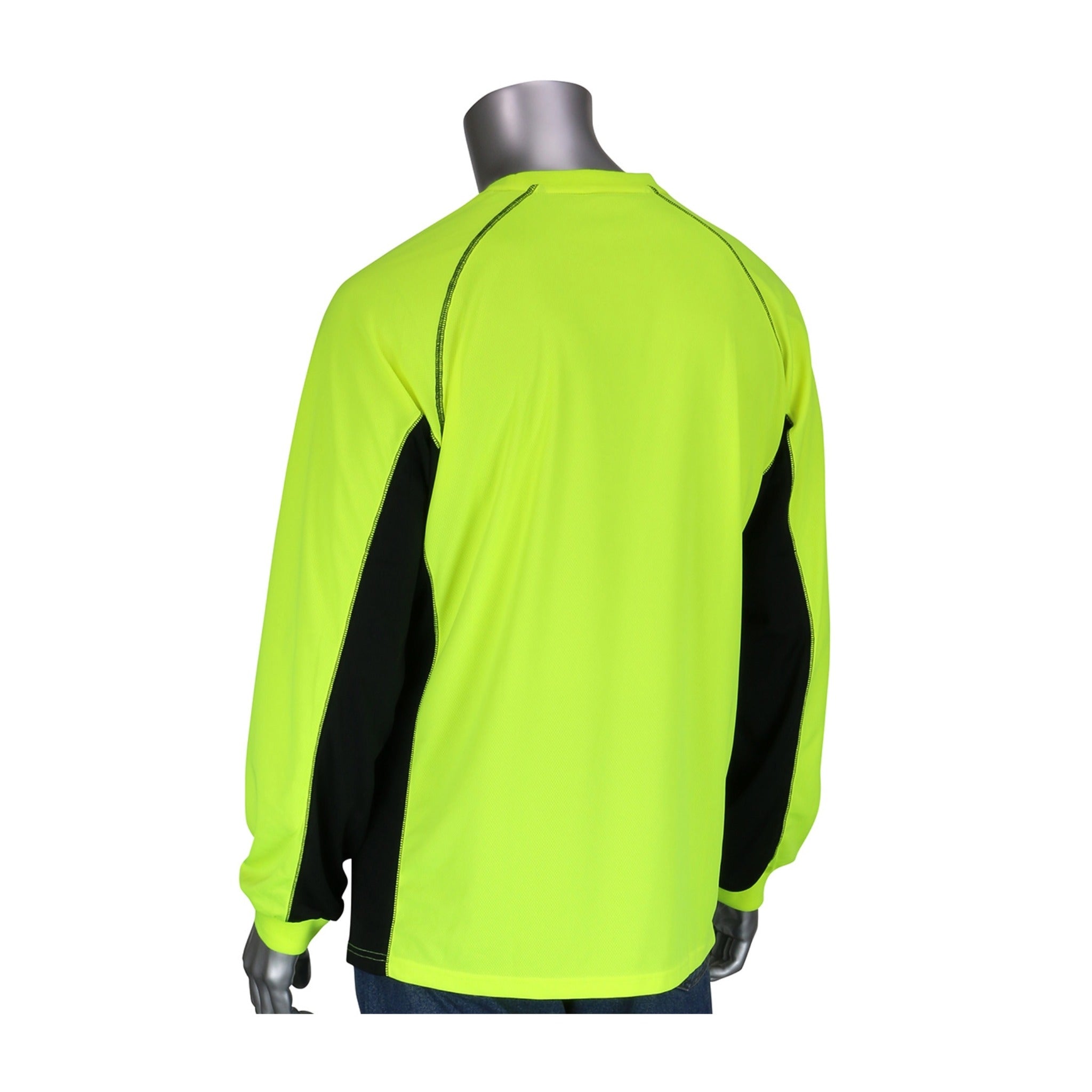 PIP 310-1150B-LY Non-ANSI Long Sleeve T-Shirt with 50+ UPF Sun Protection_Back_Image