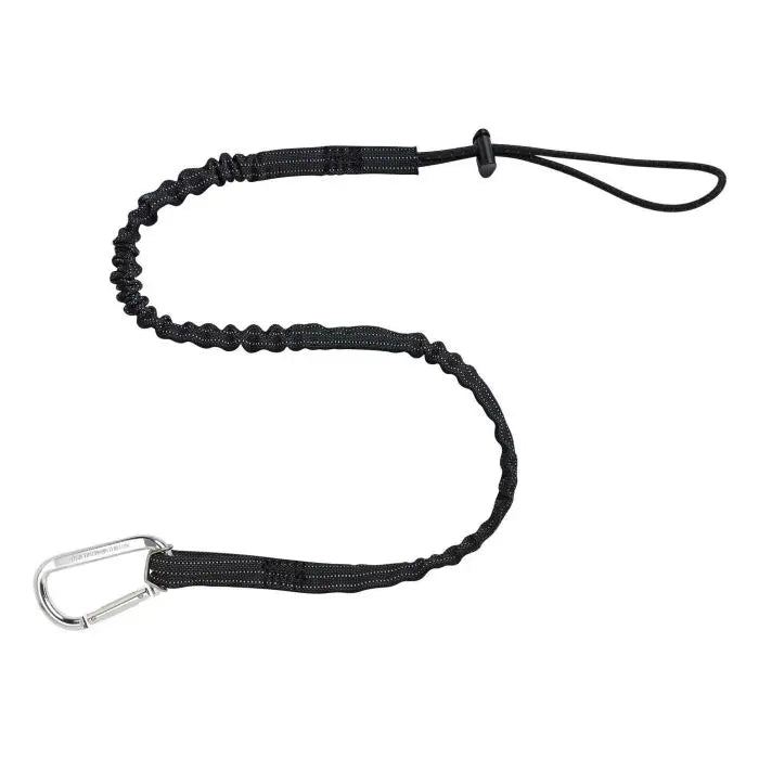 Ergodyne Squids 3100 Single Carabiner Tool Lanyard - 10lbs, Black, Box of 6