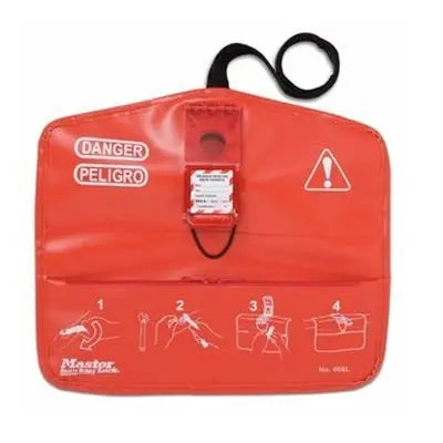 Master Lock 468L Seal Tight Ball Valve Lockout, Red, 1 Each