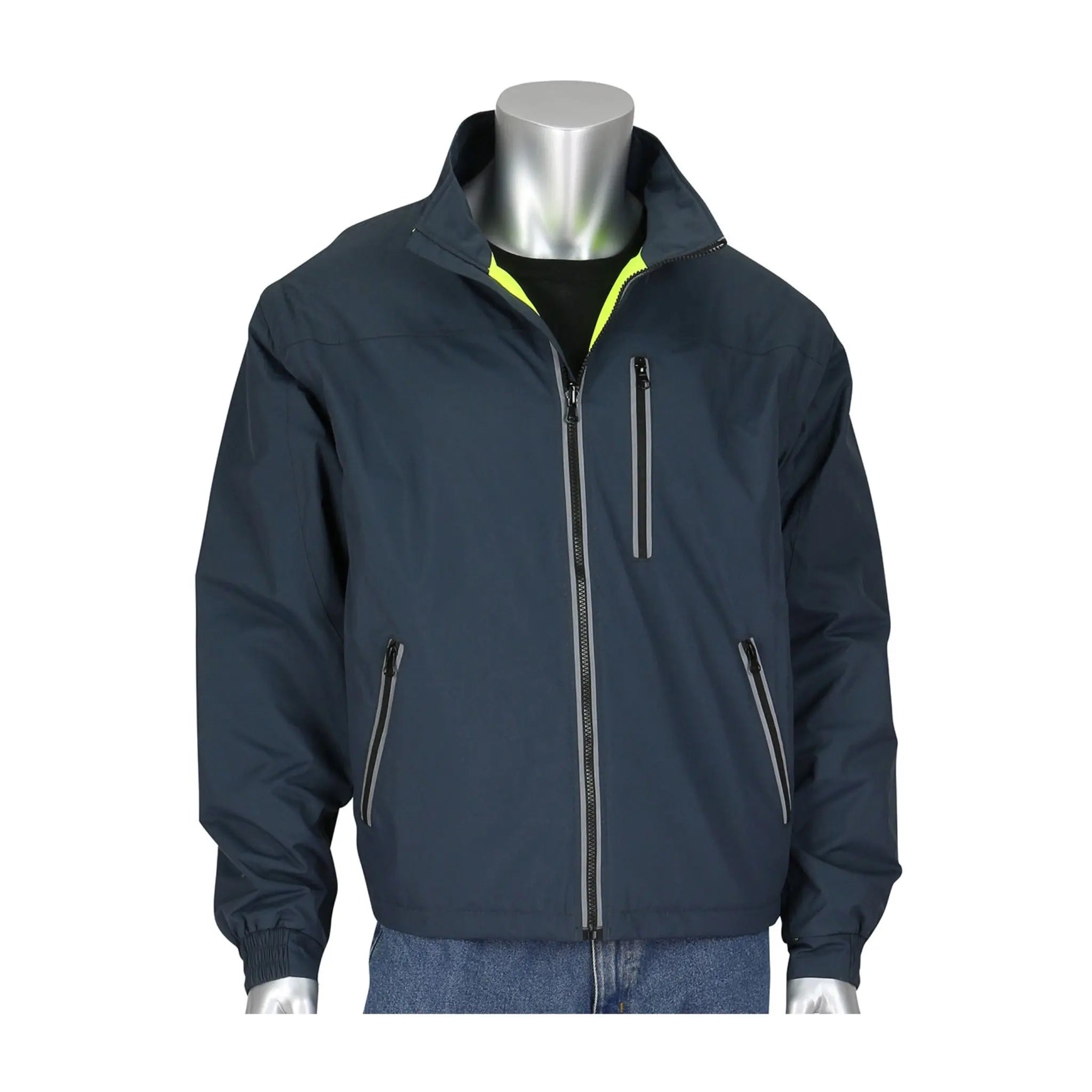 PIP 333-1500-R ANSI Type R3 4 in 1 Reversible Multi-Seasonal Windbreaker with Dark Gray Bottom_Jacket