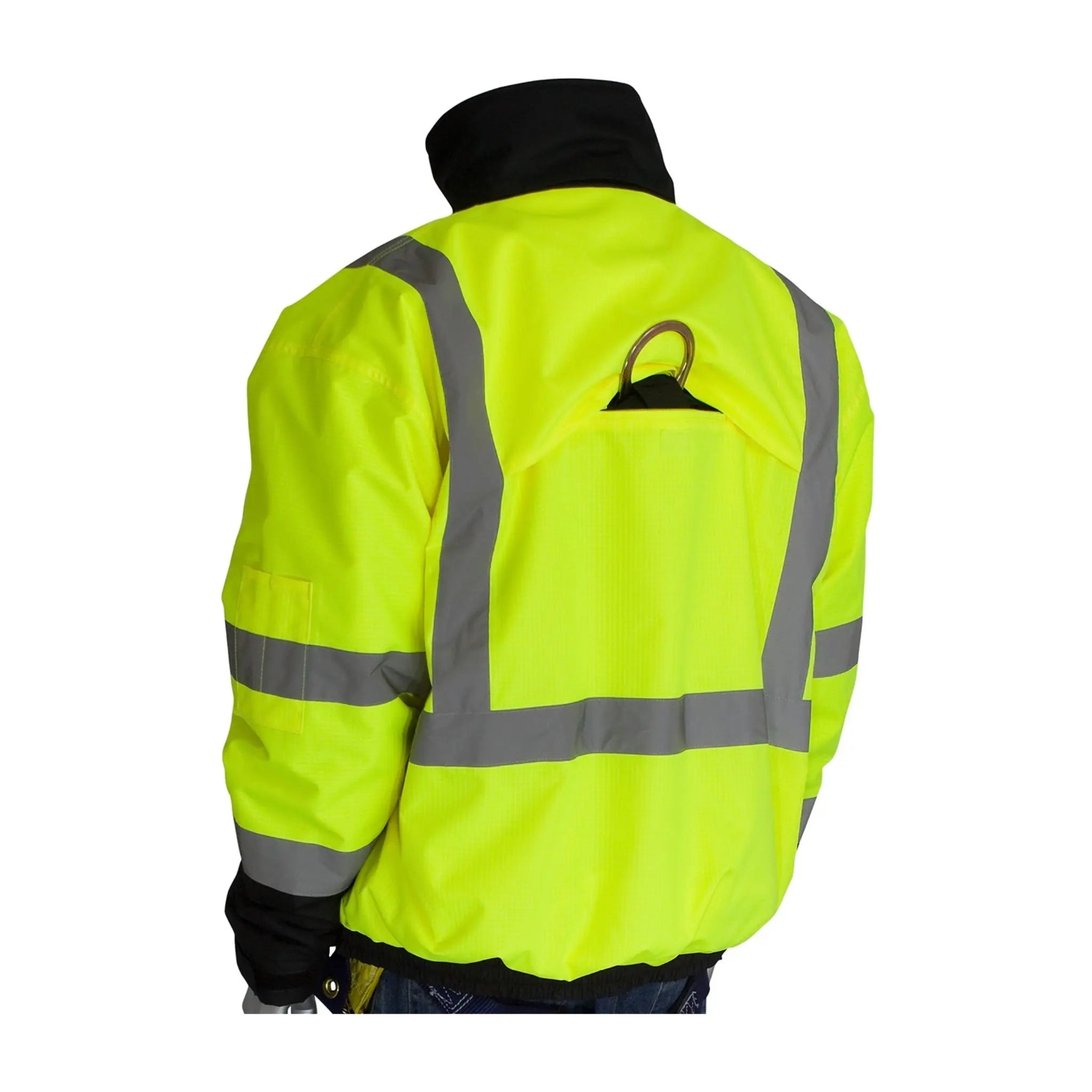 PIP 333-1770-LY Type R Class 3 Rip Stop Premium Plus Bomber Jacket_Back_Image