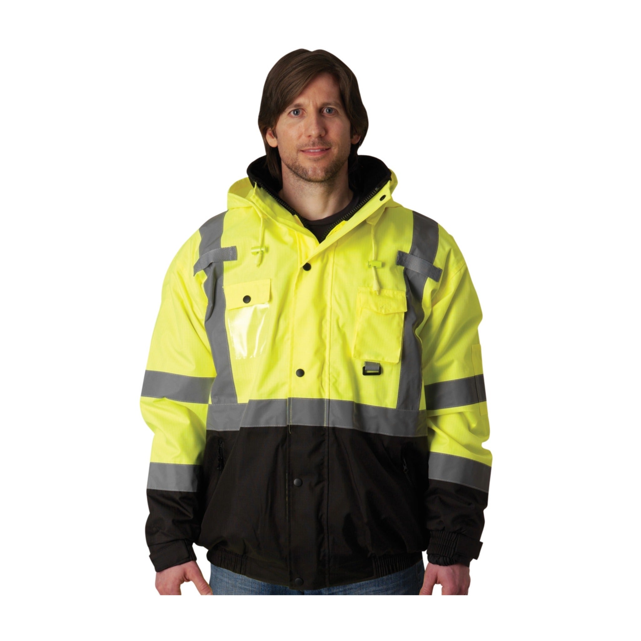 PIP 333-1770-LY Type R Class 3 Rip Stop Premium Plus Bomber Jacket_Model