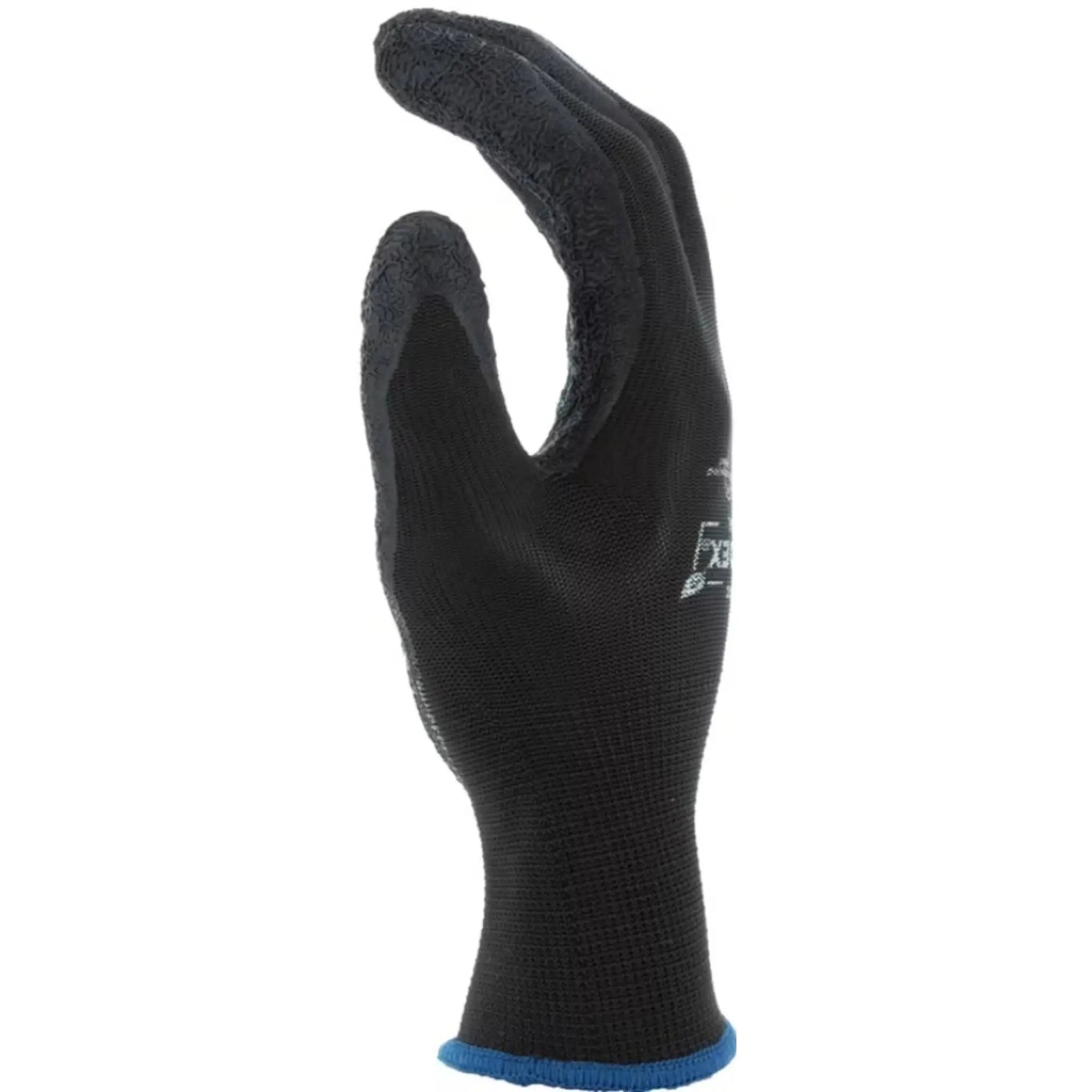 MAJESTIC GLOVE 3378BK Lightweight SuperDex Latex Palm Dipped Glove on Recycled Polyester Liner-Side-Image