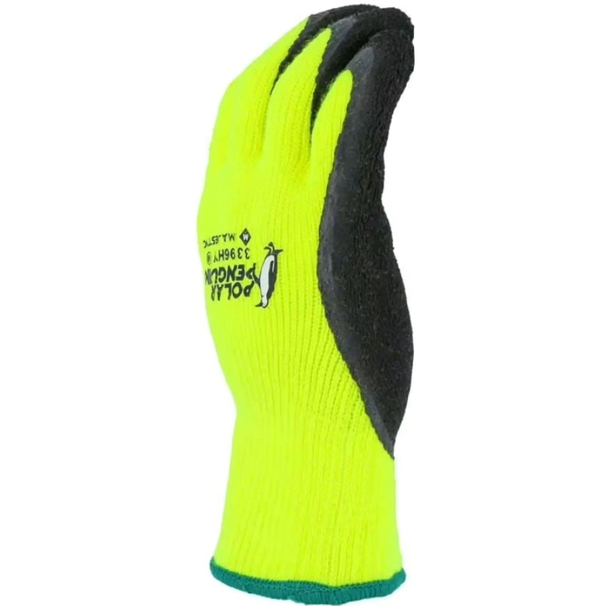 MAJESTIC GLOVE 3396HY Polar Penguin Winter Lined Napped Terry Glove with Foam Latex Dipped Palm-Right-Side