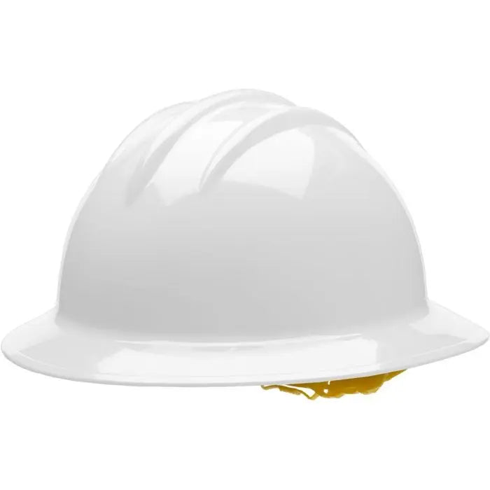 Bullard C35 35WHR 6pt. Ratchet Classic Extra Large Full Brim w/Accessory Slots White Hard Hat 20/Case