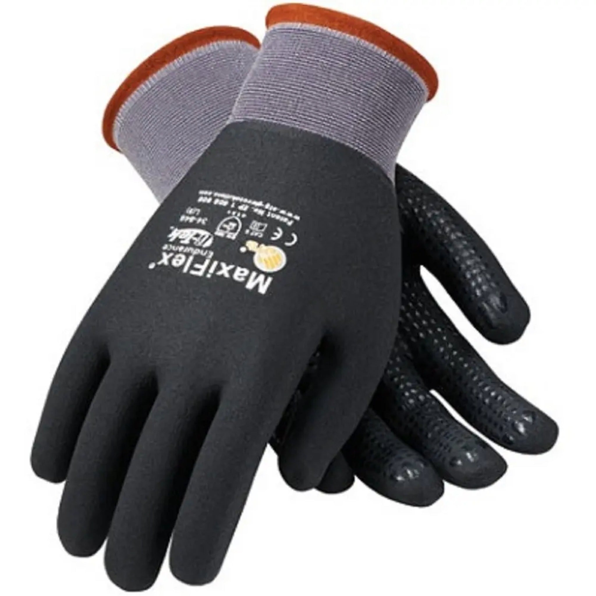 PIP ATG 34-846 Maxiflex Endurance Touchscreen Compatible Glove with Dots Full Coat_Back_Image