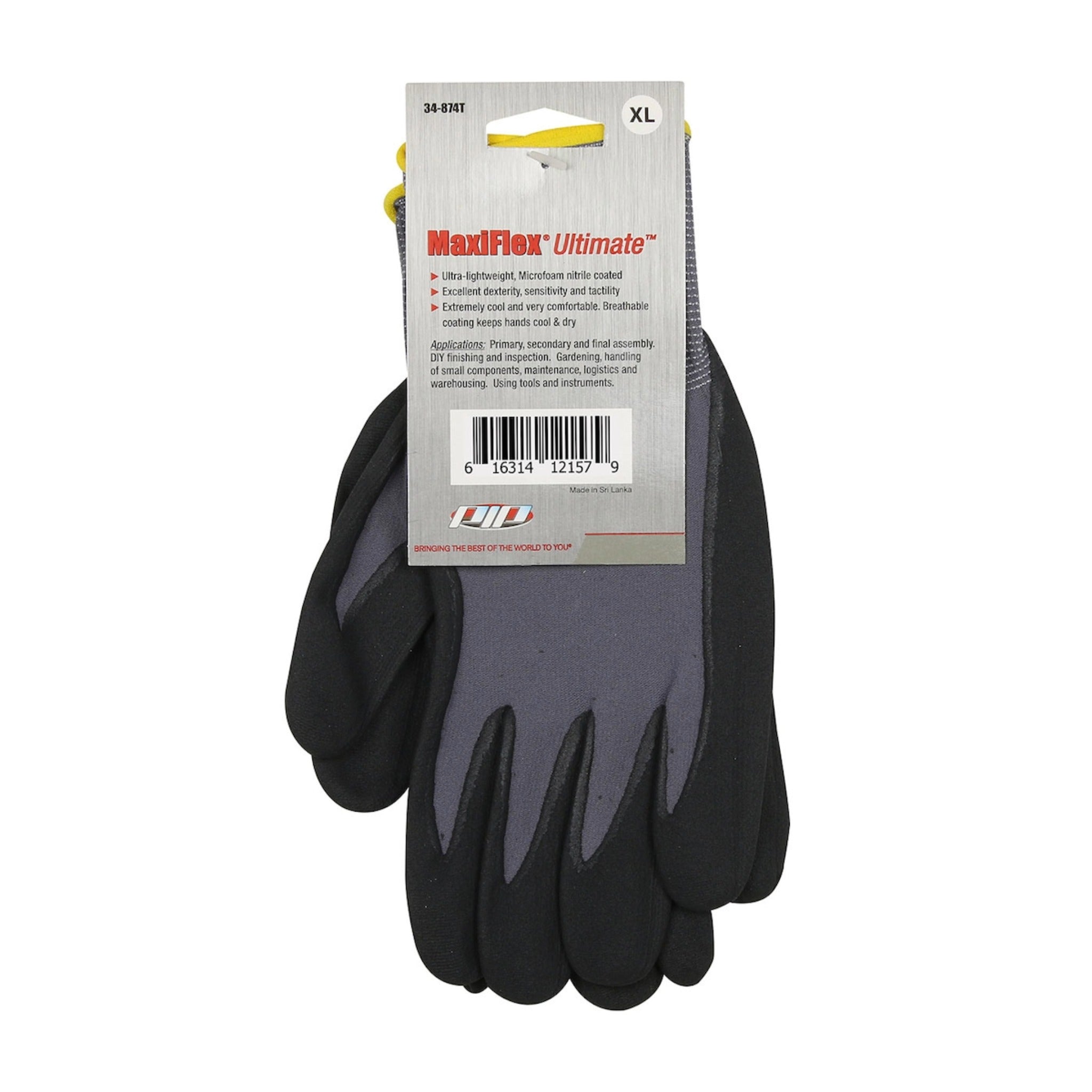 PIP ATG 34-874T MaxiFlex Ultimate Nylon Glove with Nitrile MicroFoam_Tag