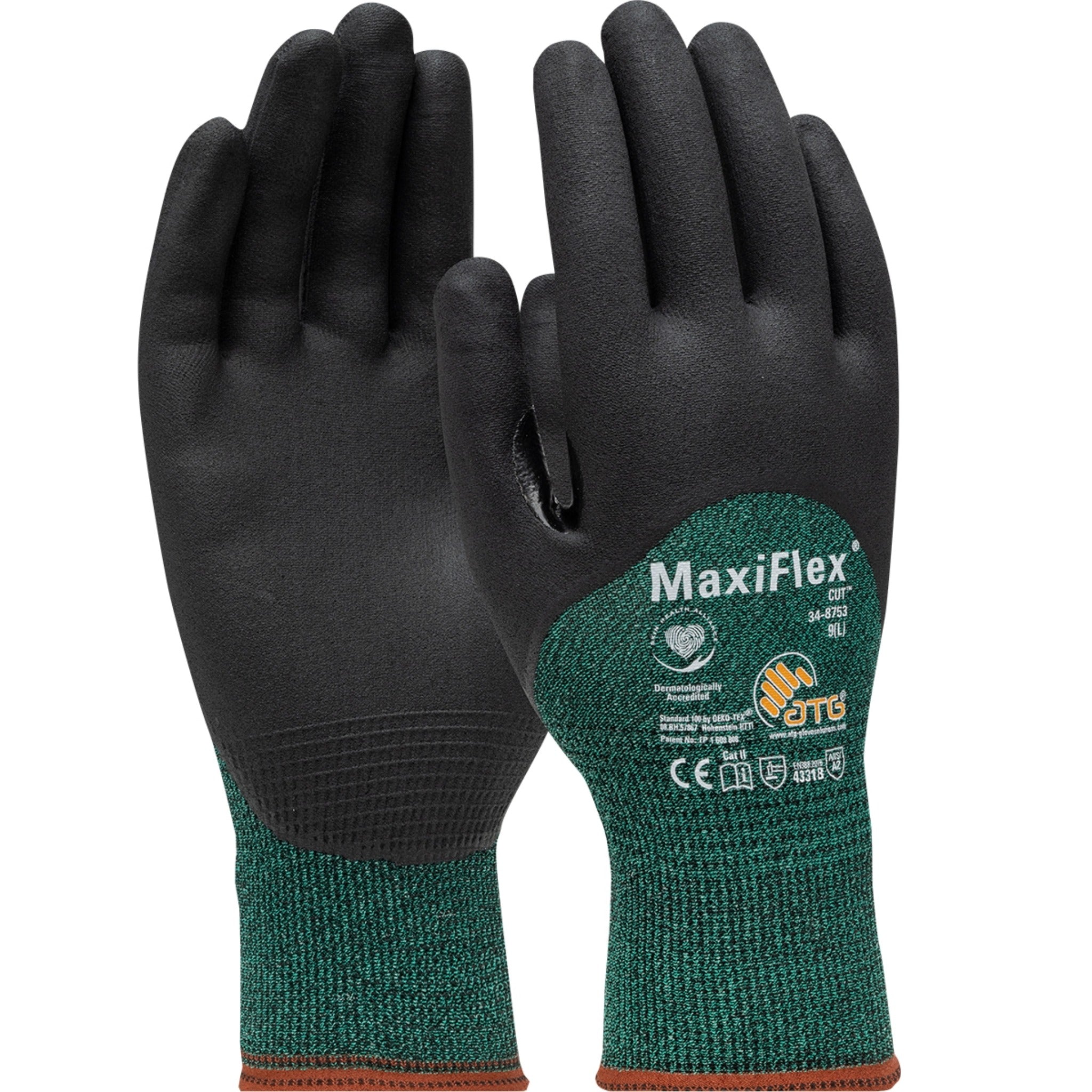 PIP ATG 34-8753 MaxiFlex Ultimate Touchscreen Compatible Nylon Glove with MicroFoam Nitrile Coating_Main_Image