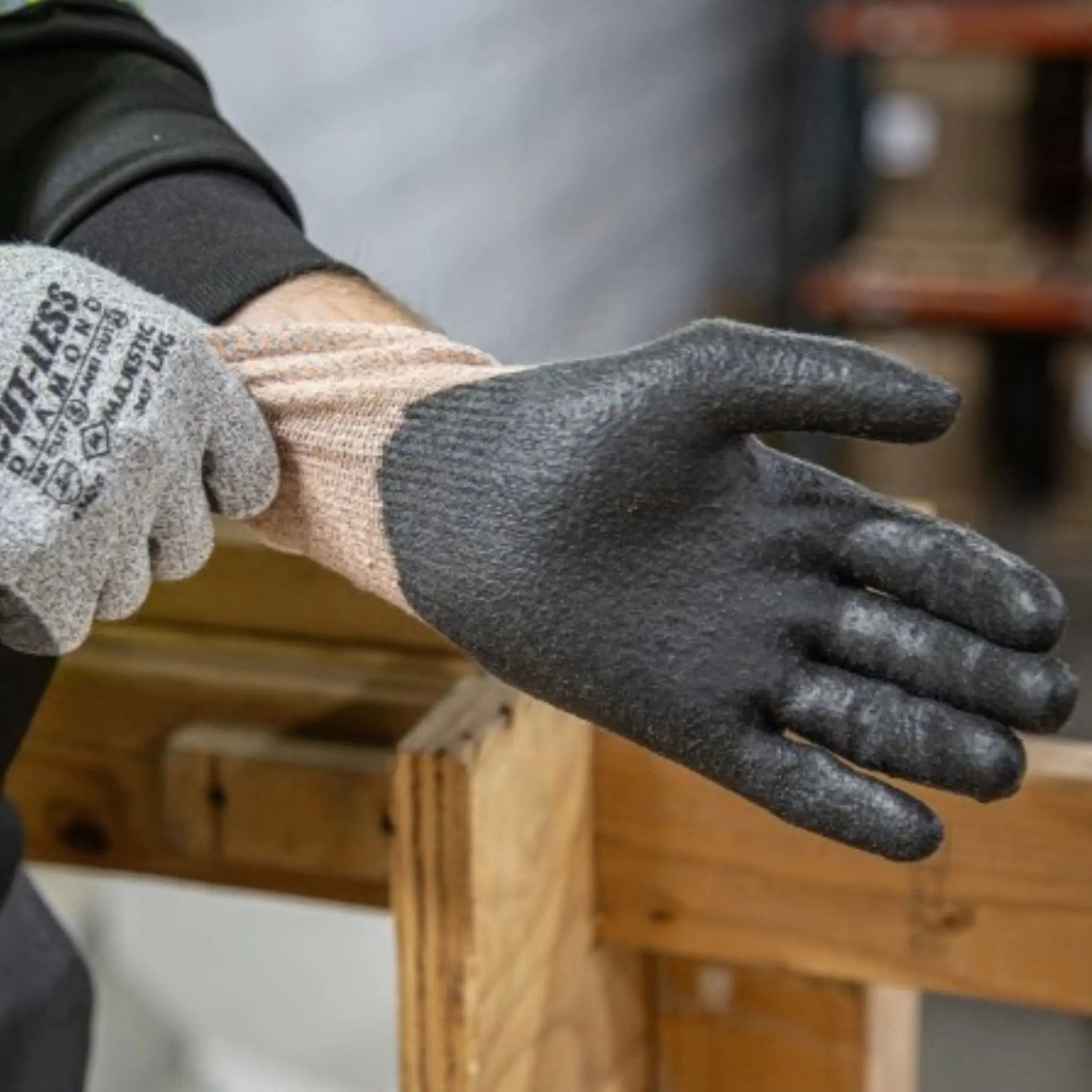 MAJESTIC GLOVE 3437 Cut-Less Glove with Polyurethane Palm Coating-Mode-2