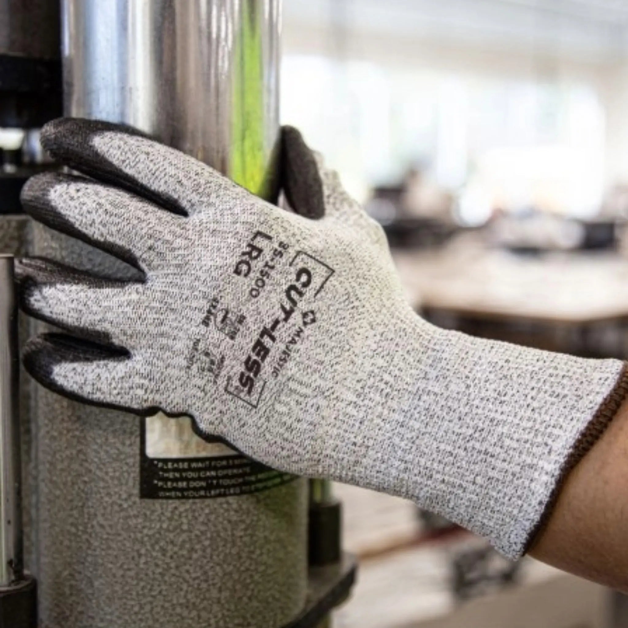 MAJESTIC GLOVE 35-1500 Cut-Less Korplex Glove with Polyurethane Palm-Model-2
