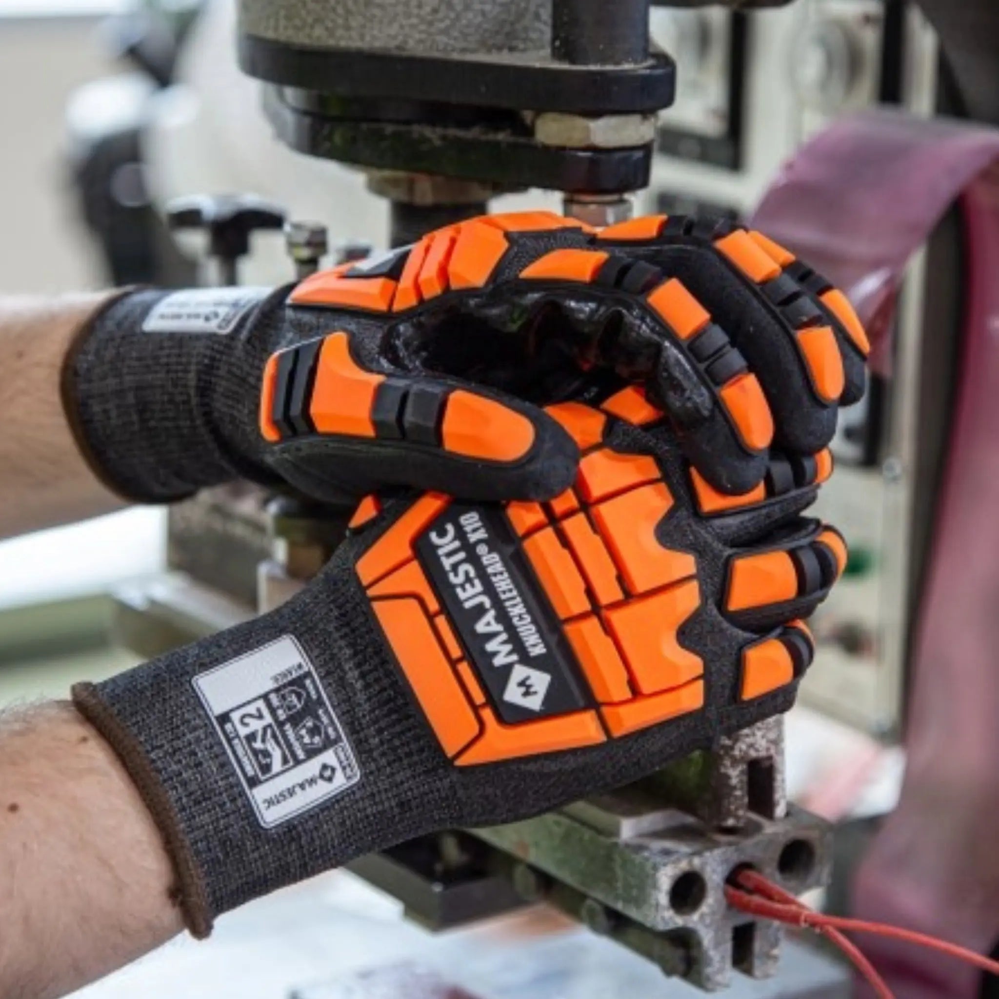 MAJESTIC GLOVE 35-5465 X-10 Korplex Glove with Foam Nitrile Palm-Model