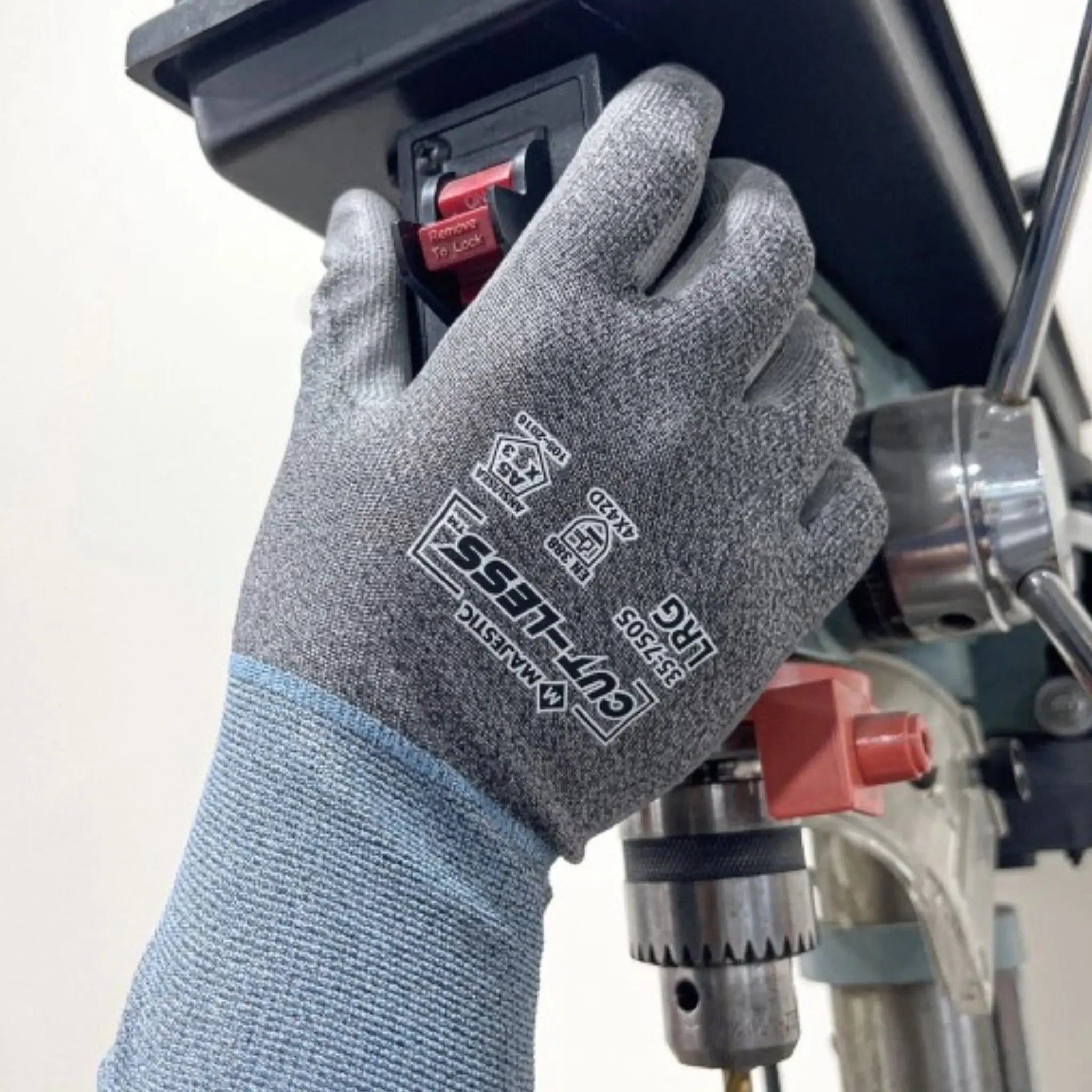 MAJESTIC GLOVE 35-7505 Cut-Less Korplex Glove with Polyurethane Palm-model