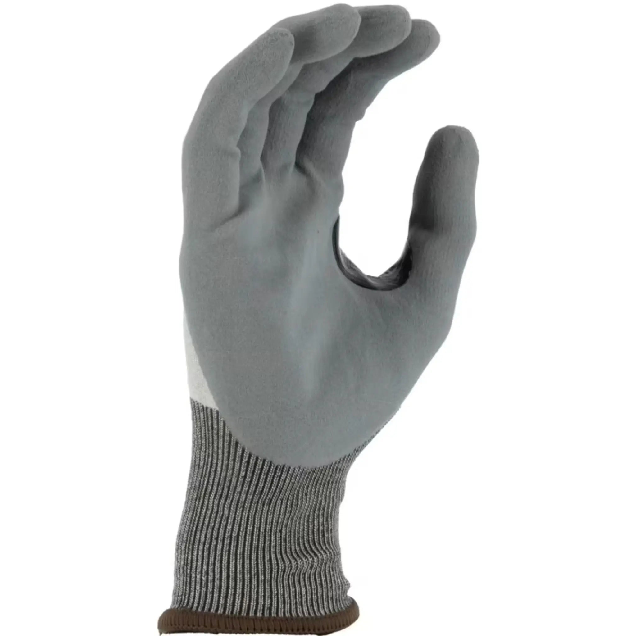 MAJESTIC GLOVE 35-7765 Cut-Less Korplex Glove with Foam Nitrile Palm, 18g, ANSI A7, Gray, 1 Dozen-Side_image-4