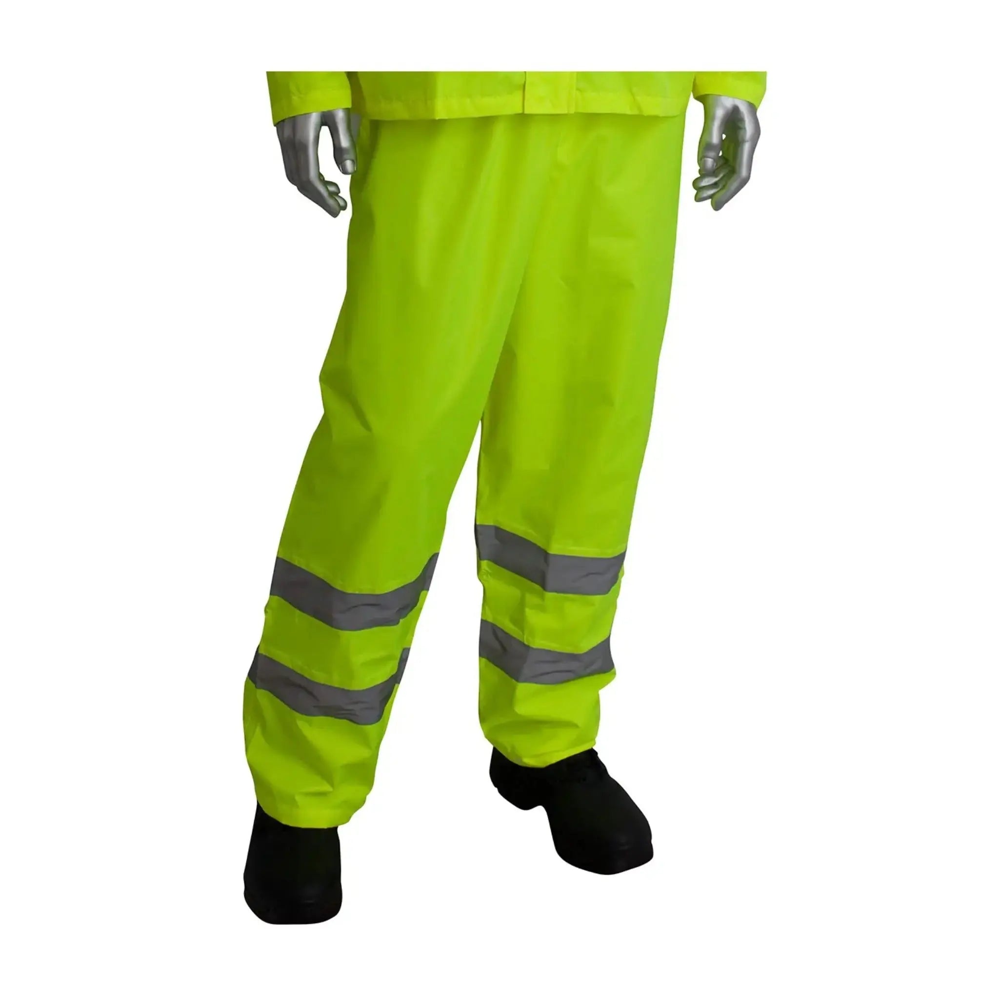 PIP Falcon Viz 353-1000 ANSI Type R Class 3 Two-Piece Value Rainsuit Set_LY_Bottom