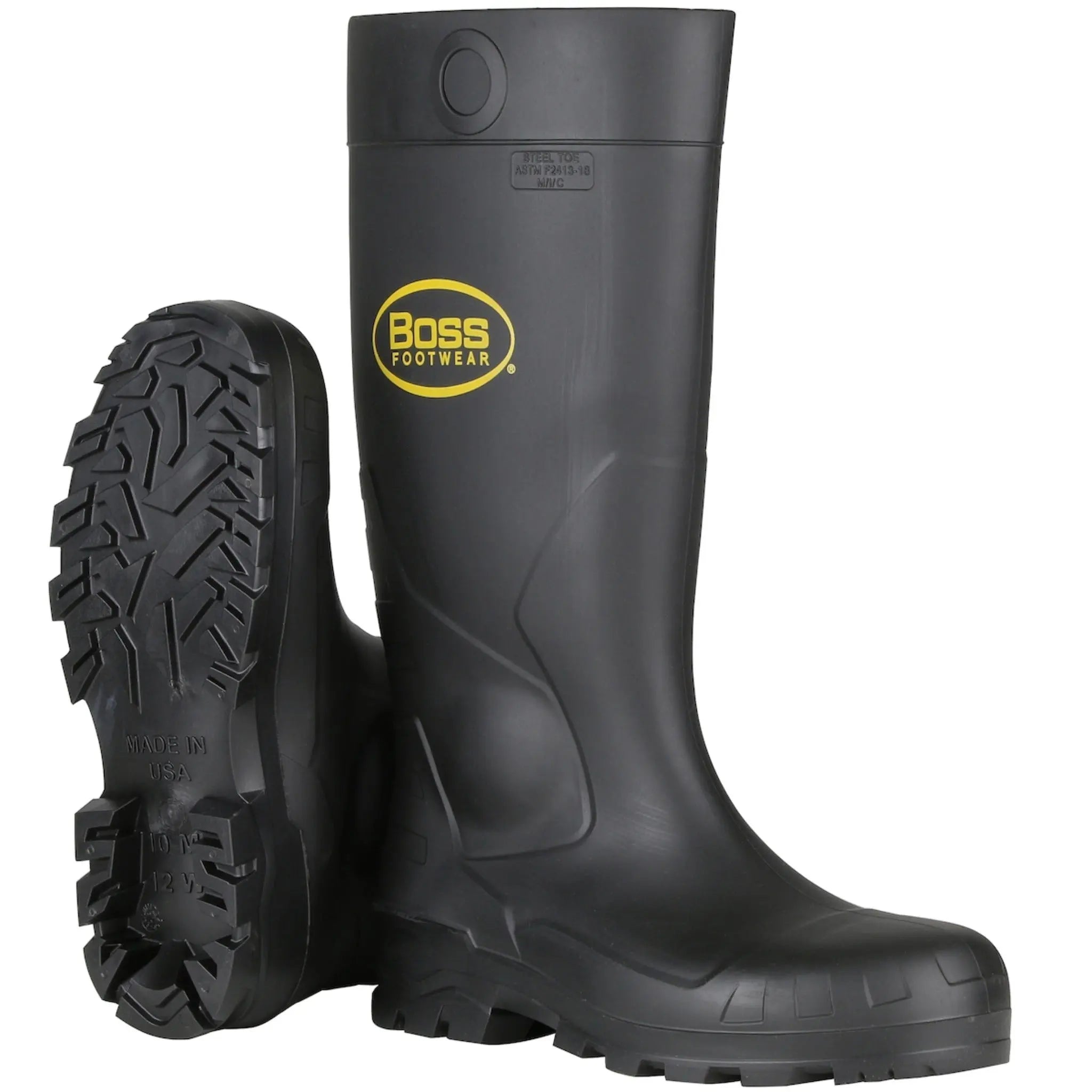PIP Boss Footwear 380-800 16" PVC Plain Toe Boot_Main_Image