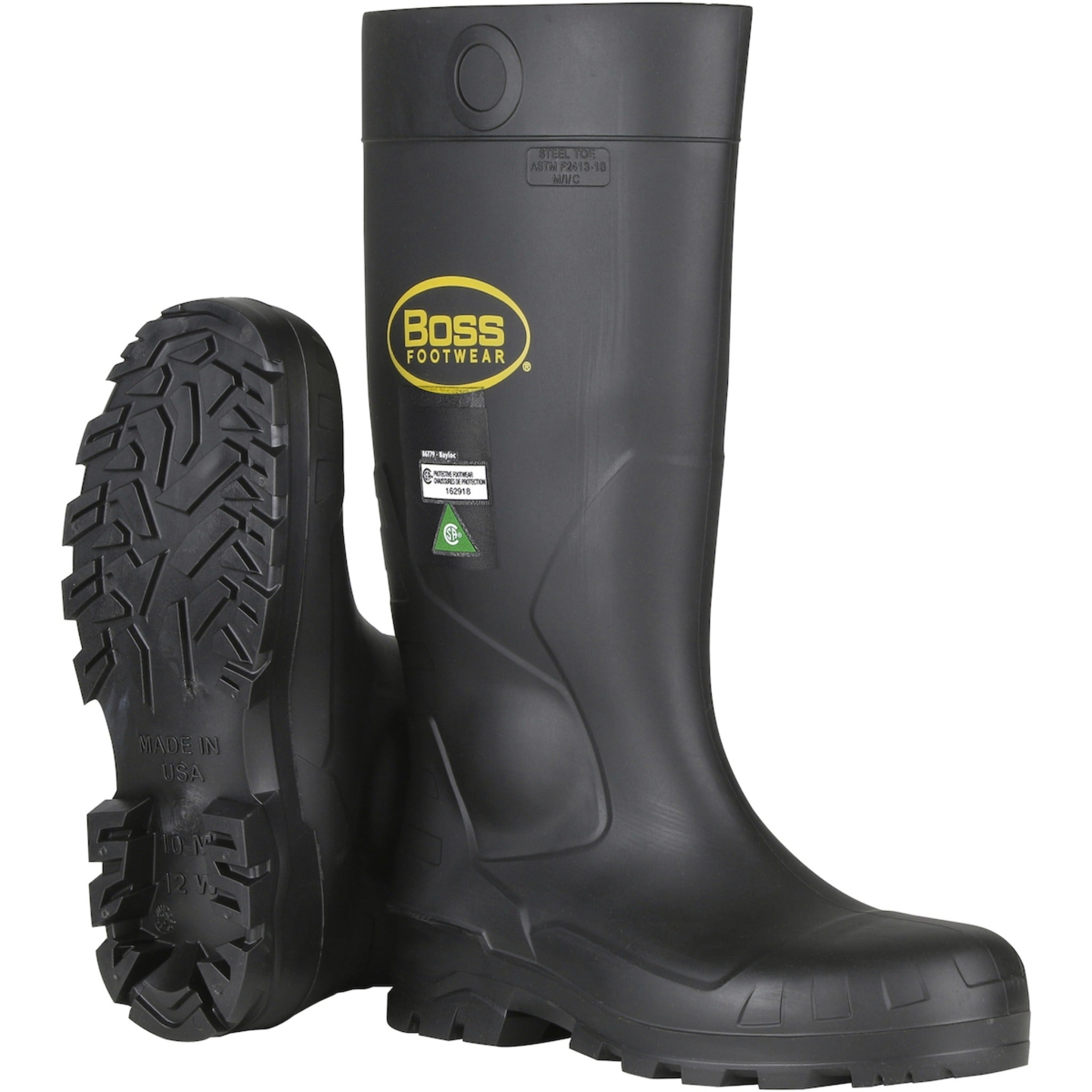 PIP Boss Footwear 383-820 PVC Full Safety Steel Toe and Midsole Boot_Main_image