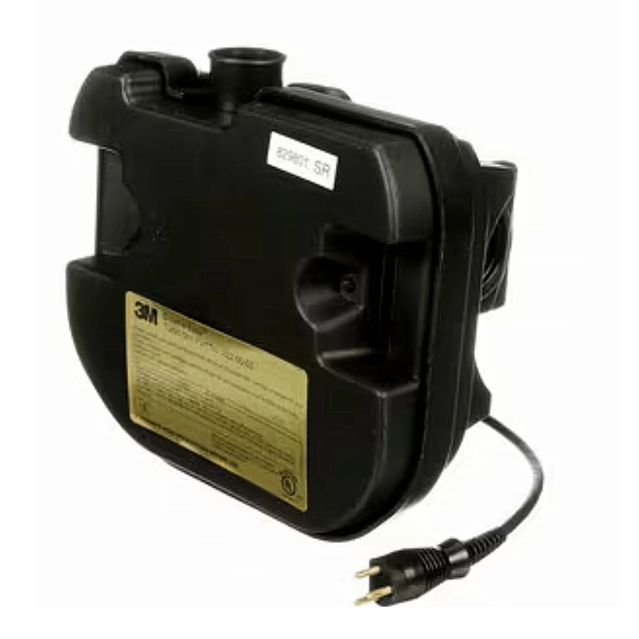 3M 022-00-03R01 Breathe Easy Turbo Powered Air Purifying Respirator (PAPR) Unit, Black, Left Side