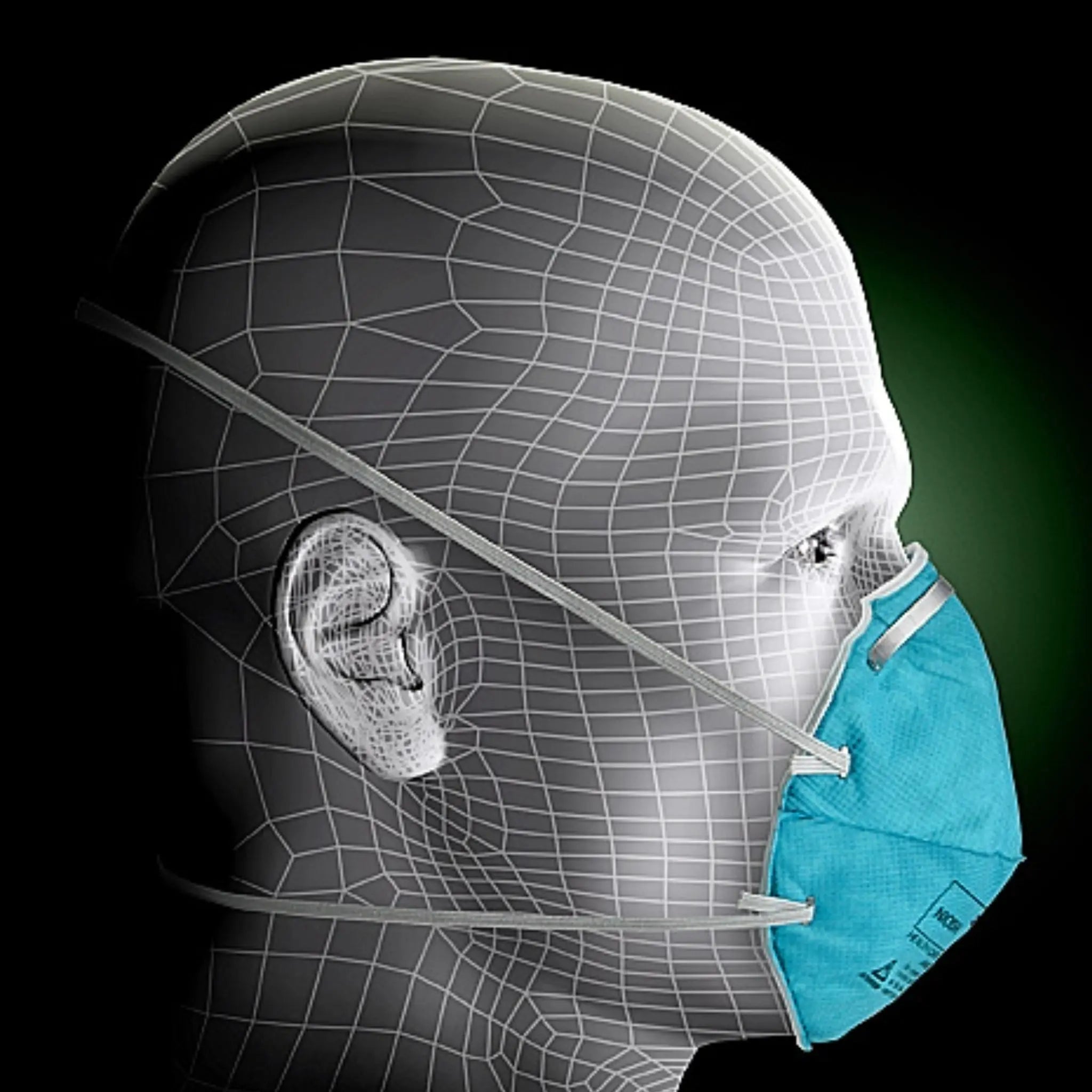 3M 1860 N95 Health Care Particulate Respirator and Surgical Mask, fifth image