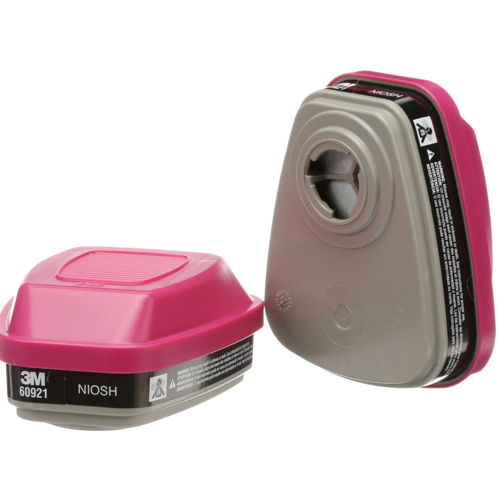 3M 60921 P100 Organic Vapor Cartridge/Filter left side view