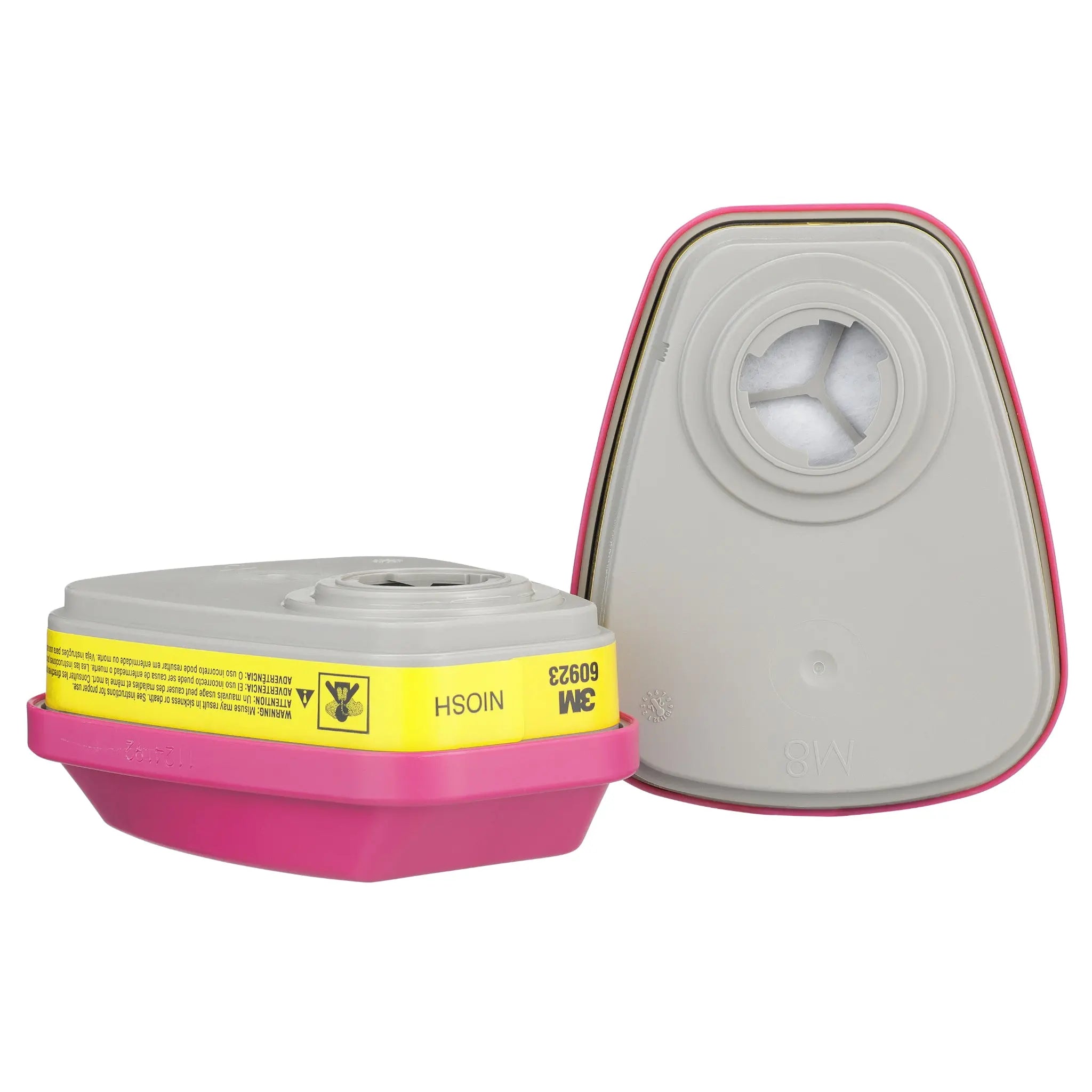 3M 60923 P100 Organic Vapor/Acid Gas Cartridge/Filter, Front View