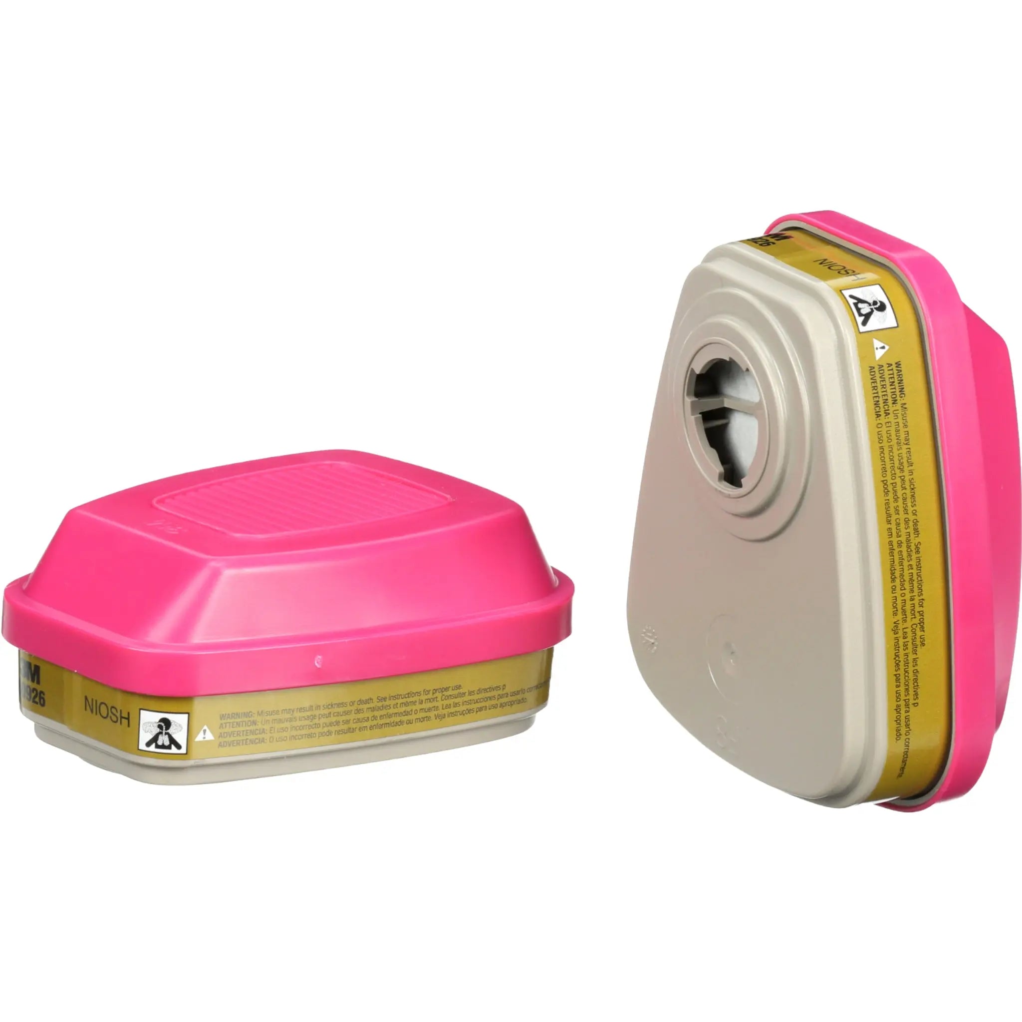 3M 60926 P100 Multi Gas/Vapor Cartridge/Filter left side view