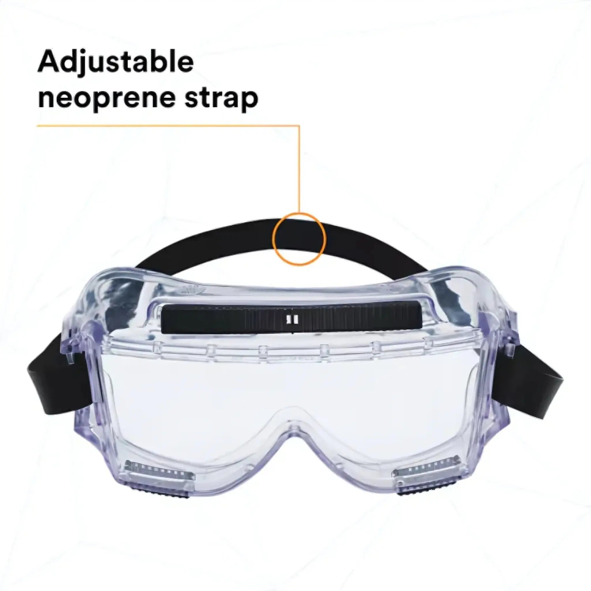 3M Centurion Splash Safety Goggles 454, 40304-00000-10, Clear Lens, 10 ea/Case, Details_08