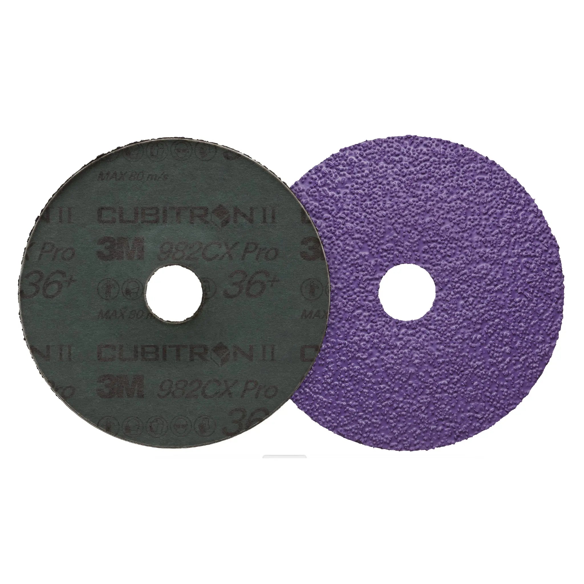 3M Cubitron II Fibre Disc 982CX Pro, 36+, 4-1/2 in x 7/8 in, Die 450E, 1 Each
