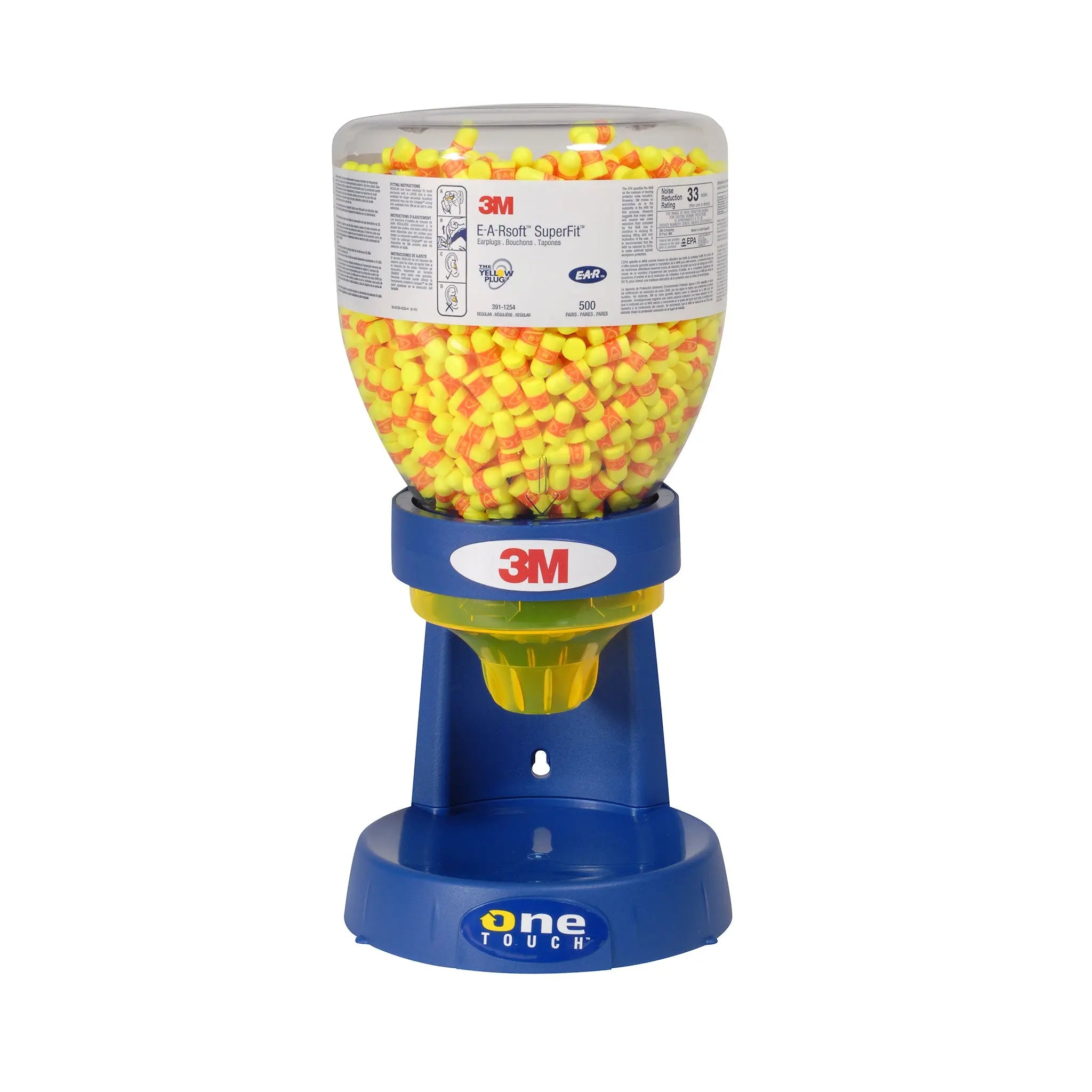 3M E-A-Rsoft SuperFit One Touch Refill 391-1254, Regular Size, 2000
EA/Case
