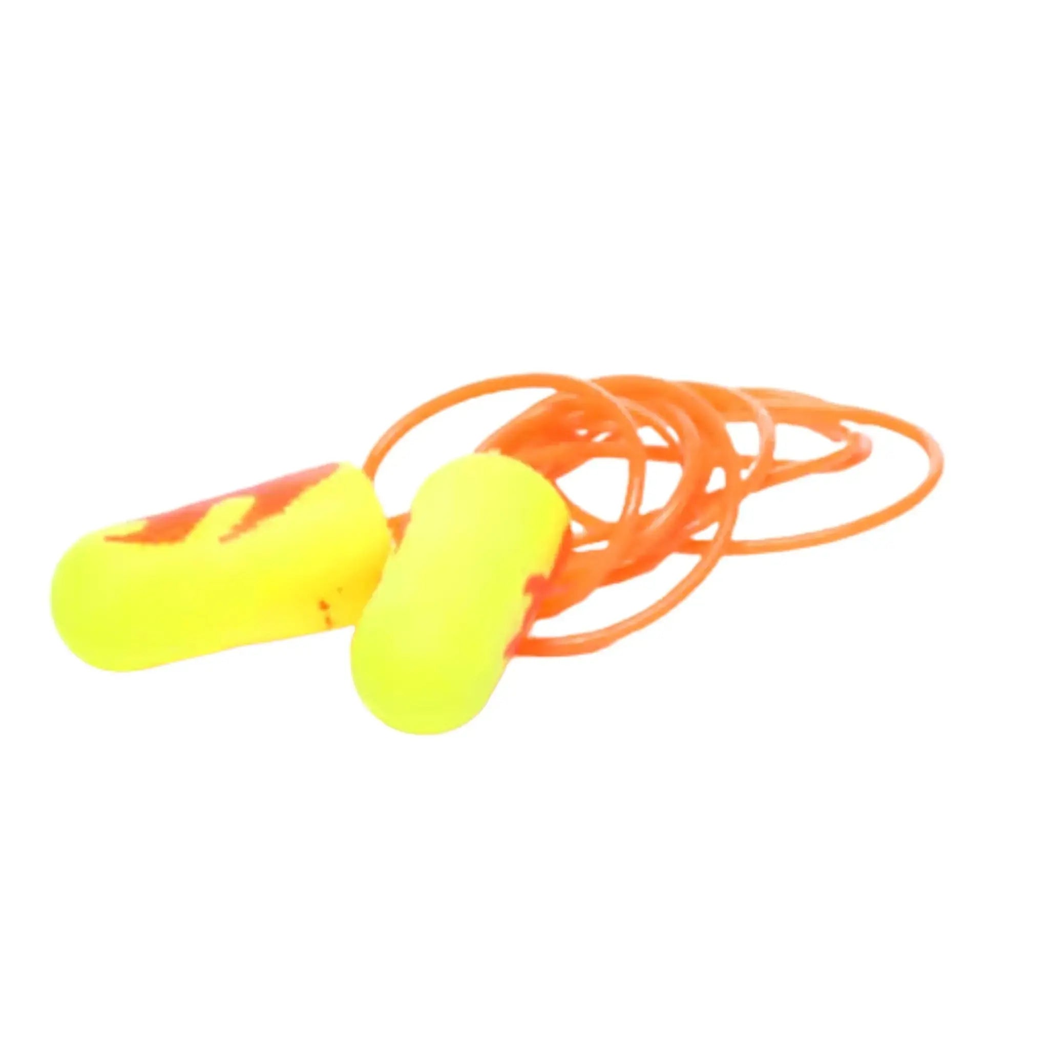 3M E-A-Rsoft Yellow Neons Blasts 311-1252 Corded Earplugs (2000 Pair), Side View
