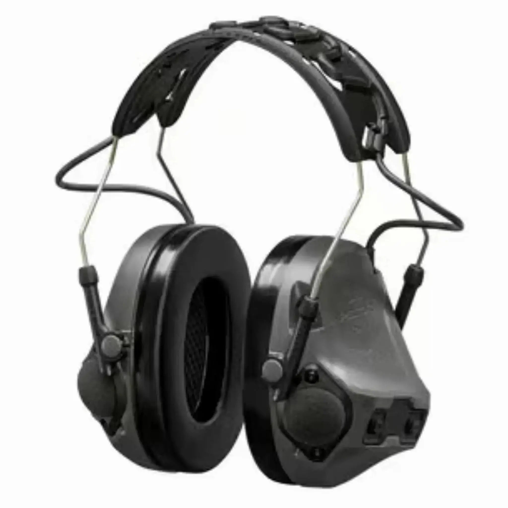 3M PELTOR MT14H418A-09-GE ComTac VIII Hearing Defender, Charcoal Gray, Main Image 1
