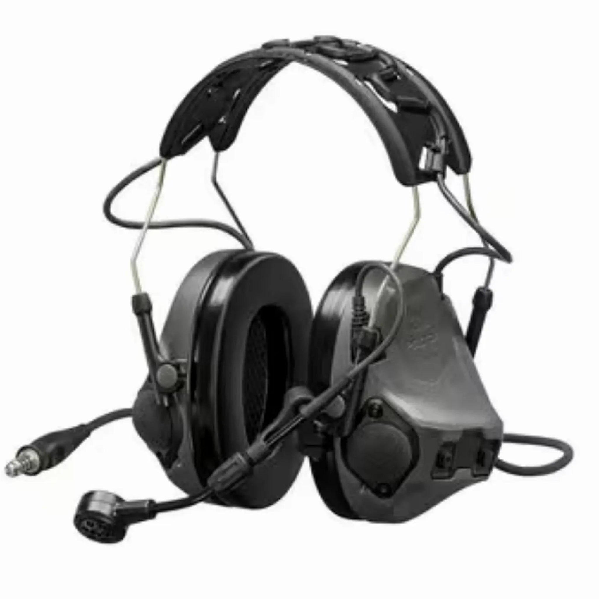 3M PELTOR MT14H418A-47-GE ComTac VIII Single Comm Headset, Nexus 4-Con, Charcoal Gray, Main Image