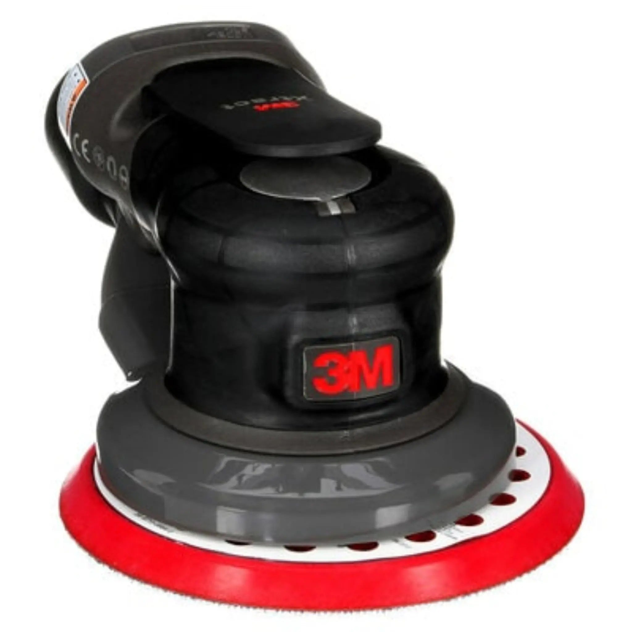 3M Xtract Pneumatic Random Orbital Sander, 88942, 5 in, Central Vacuum, 3/16 in Orbit, Side View