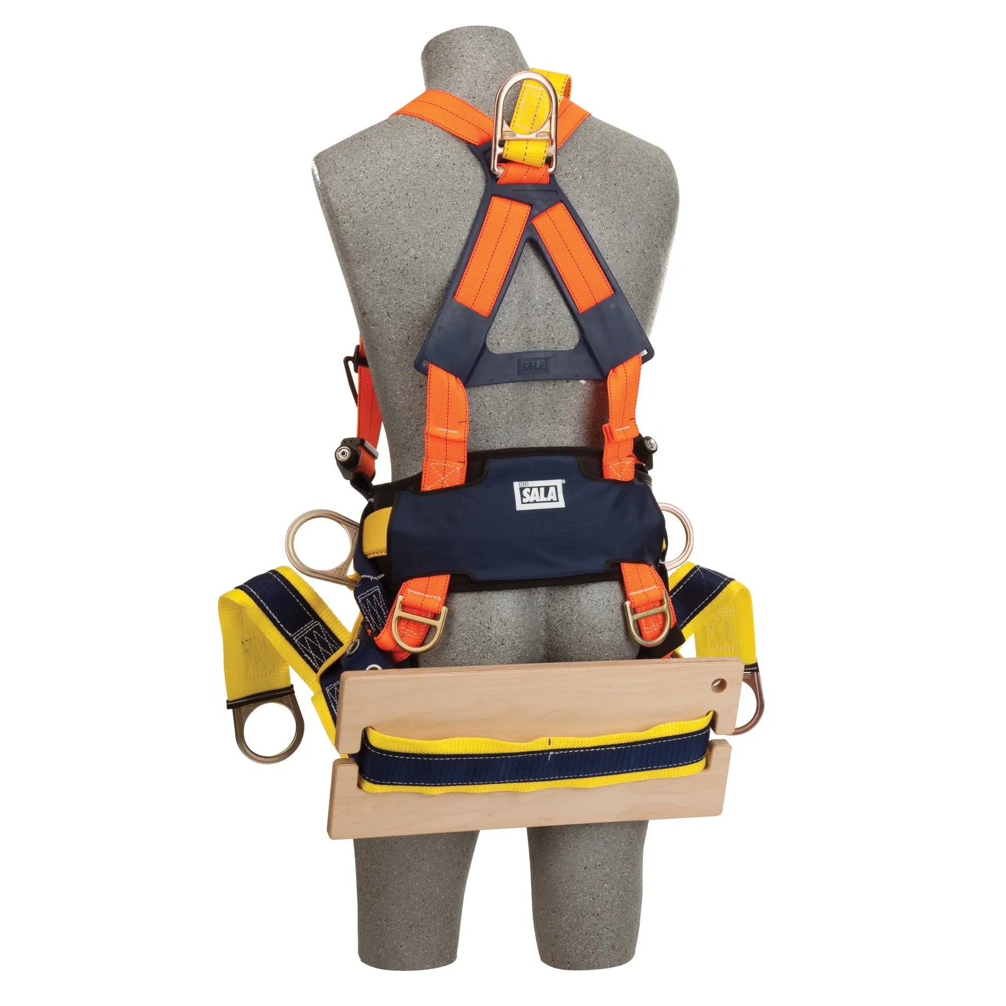 3M DBI-SALA Delta Bosun Chair Harness 1108127, Back View