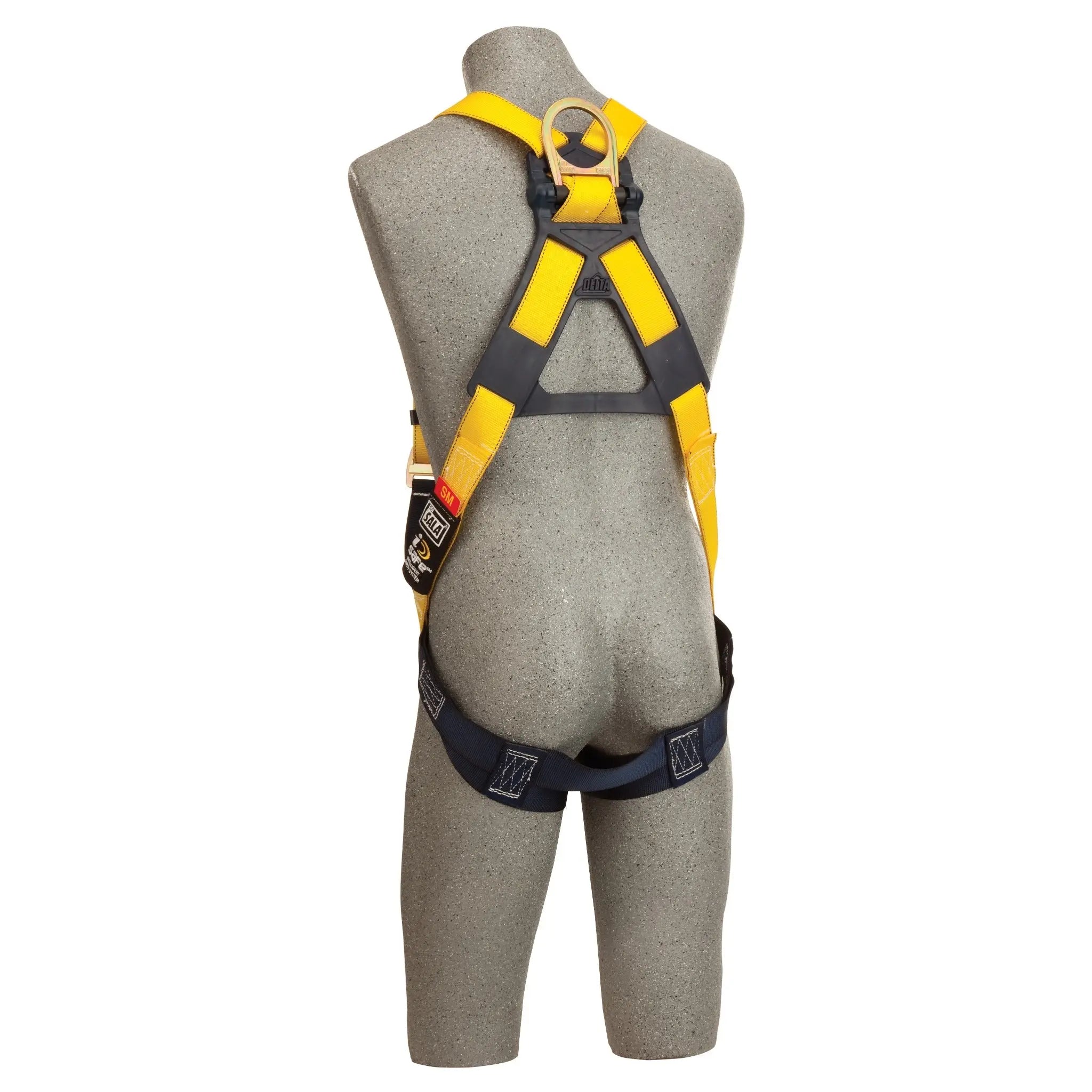 3M DBI-SALA Delta Construction Safety Harness with Belt Loops 1104911, Small, Back View