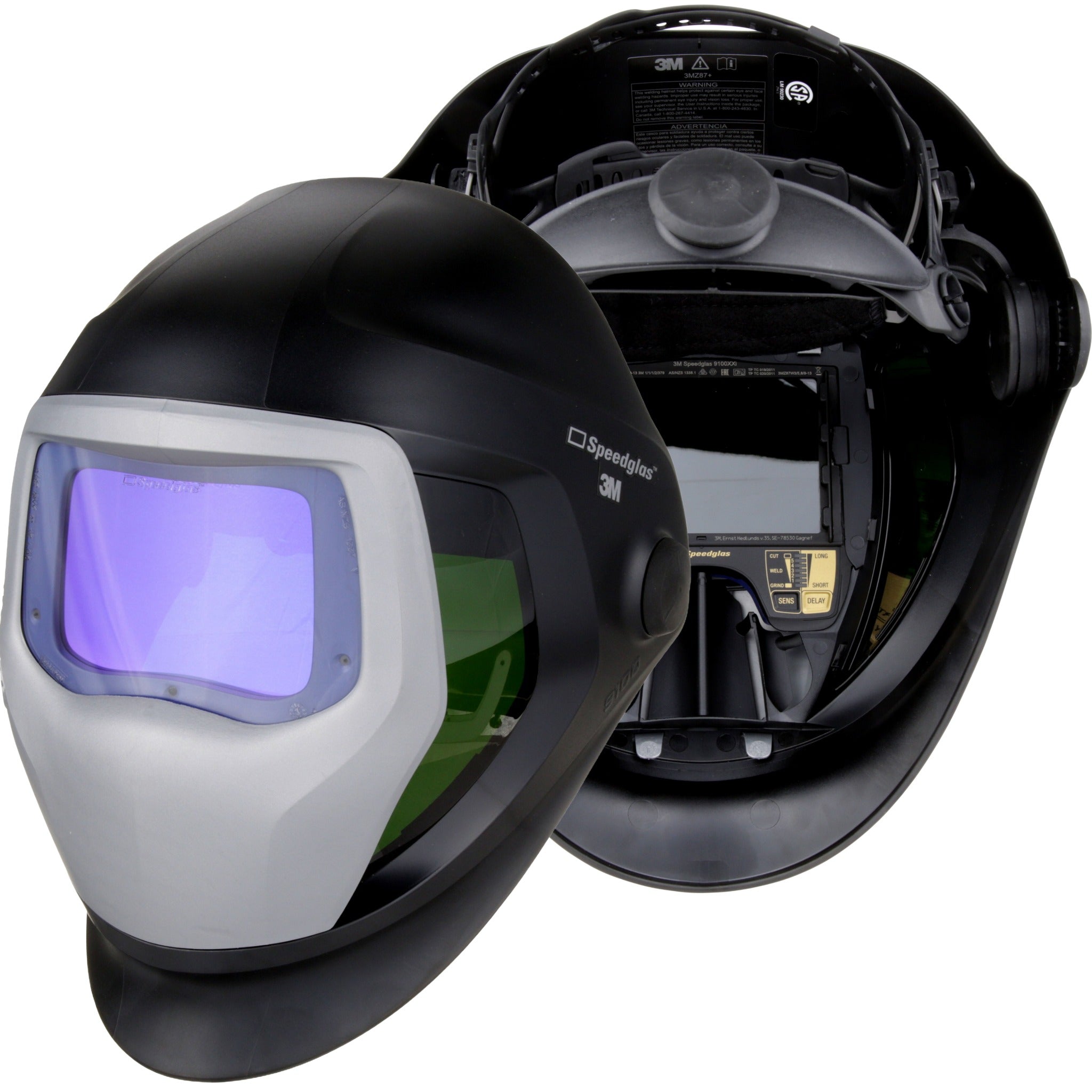 3M Speedglas 06-0100-30iSW Welding Helmet 9100 with ADF 9100XXi, Black, 1 Each