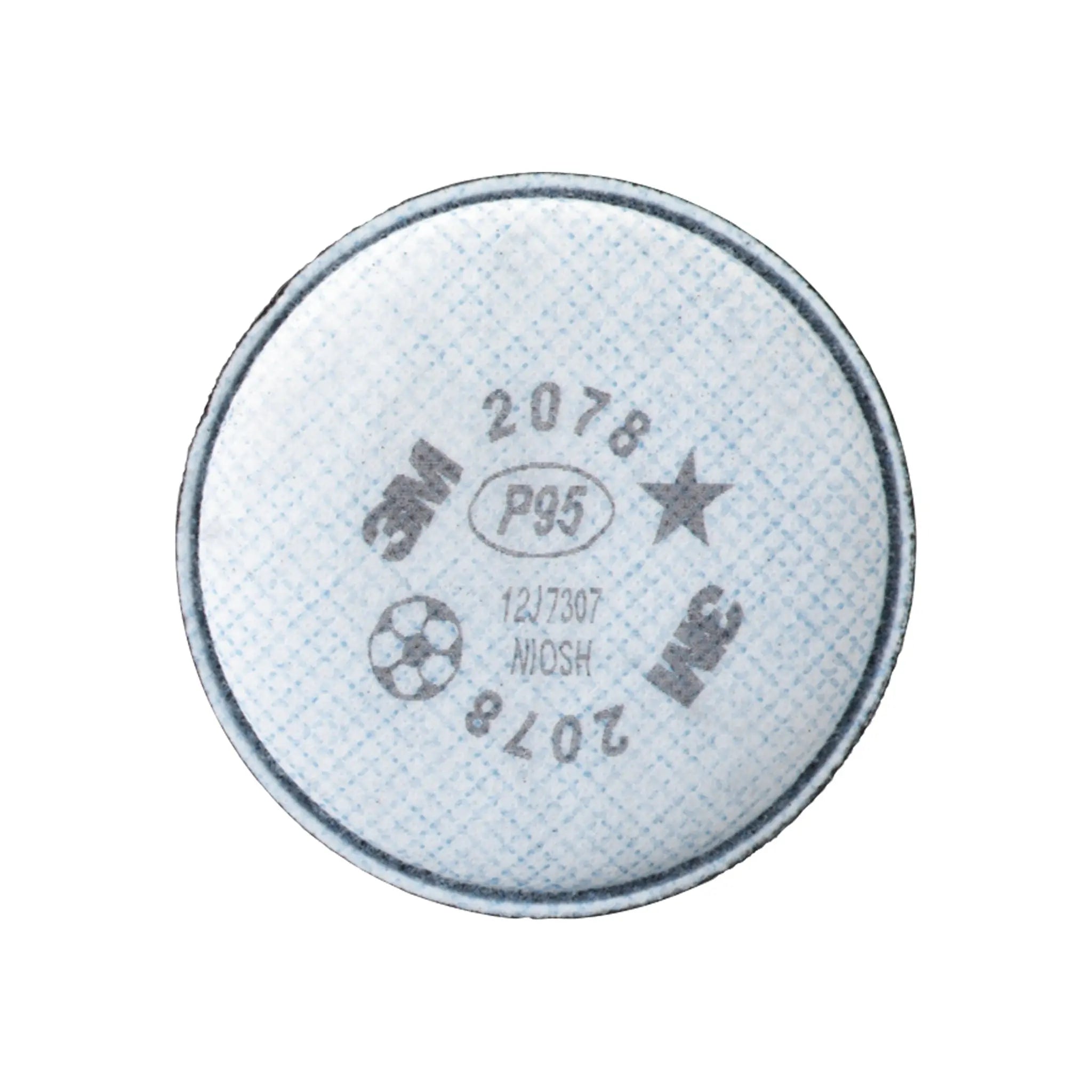 3M 2078 Particulate Filter P95 with Nuisance Level Organic Vapor/Acid Gas Relief, Blue, Case of 100Â