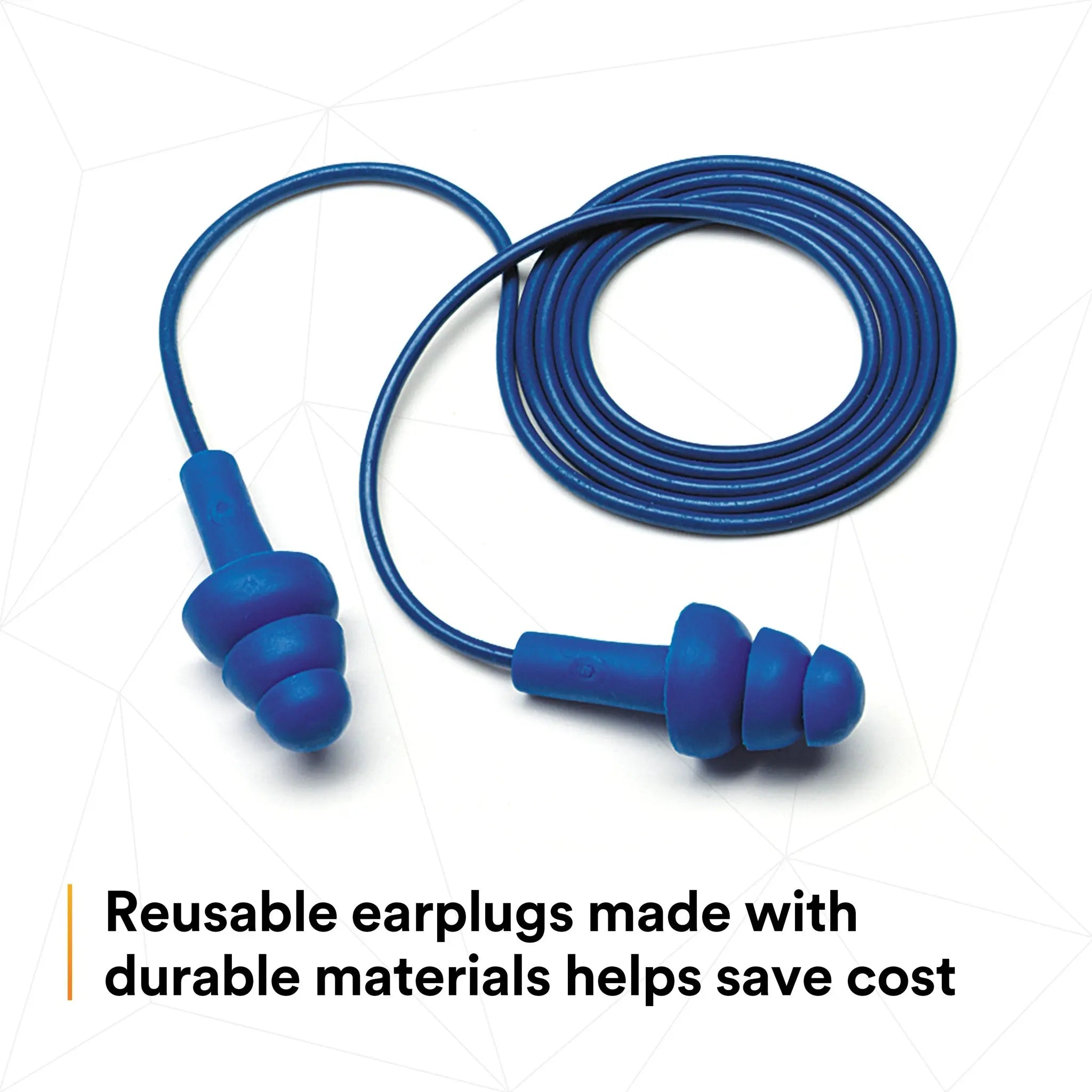 3M E-A-R UltraFit 340-4017 Earplugs, Metal Detectable, Corded, Econopack, Case of 2000 Pairs