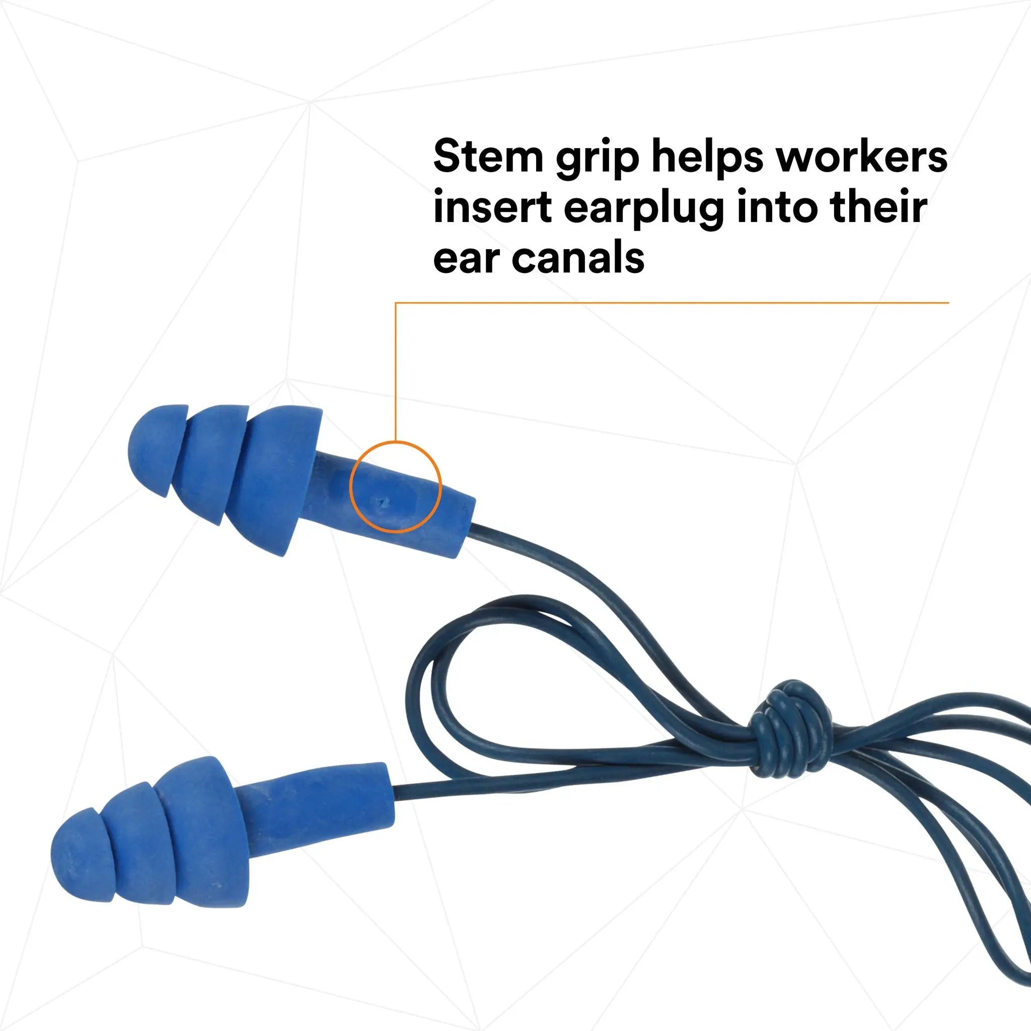 3M E-A-R UltraFit 340-4017 Earplugs, Metal Detectable, Corded, Econopack, Case of 2000 Pairs