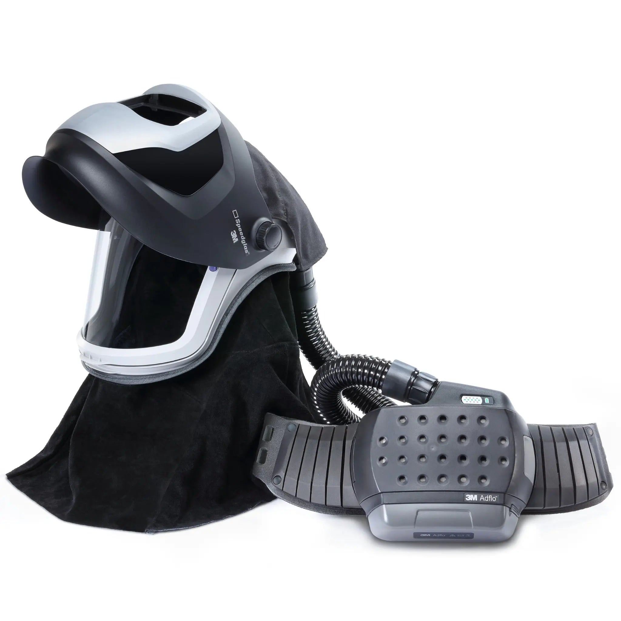 3M Adflo 38-1101-00SW PAPR and Versaflo M-Series Helmet Kit with Speedglas Welding Shield Li Ion Battery No ADF, Black, 1 Each