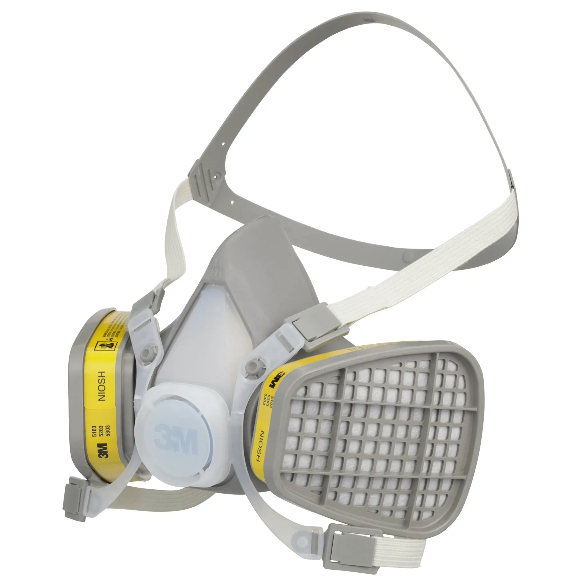 3M 5103 Half Facepiece Disposable Respirator Assembly Organic Vapor/Acid Gas, Case of 12