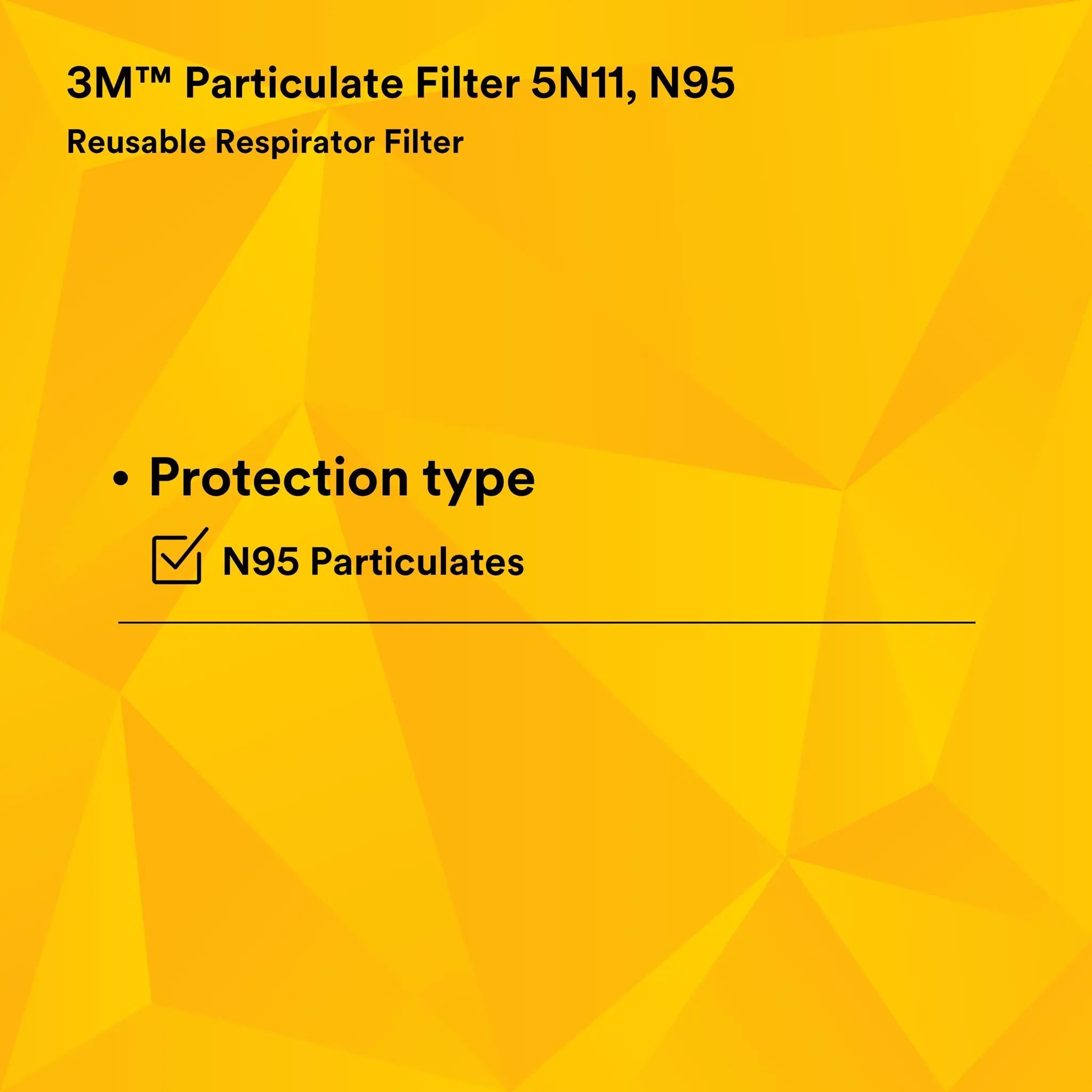3M 5N11 Particulate Filter, N95, White