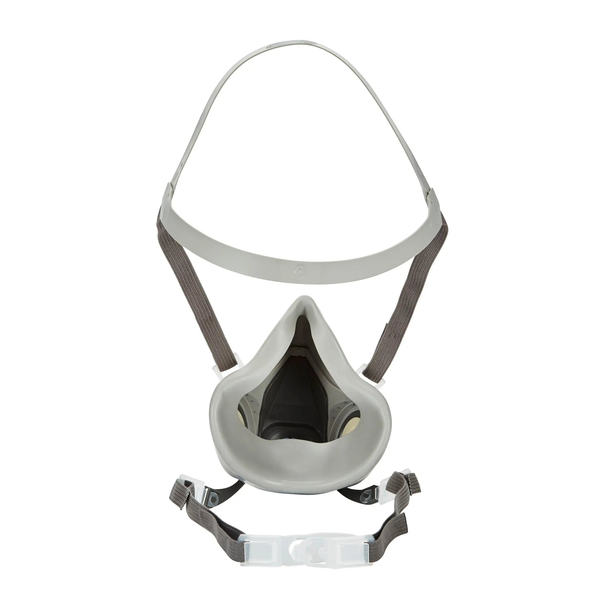 3M 6000 Series Half Face Respirator, Gray, Back Side