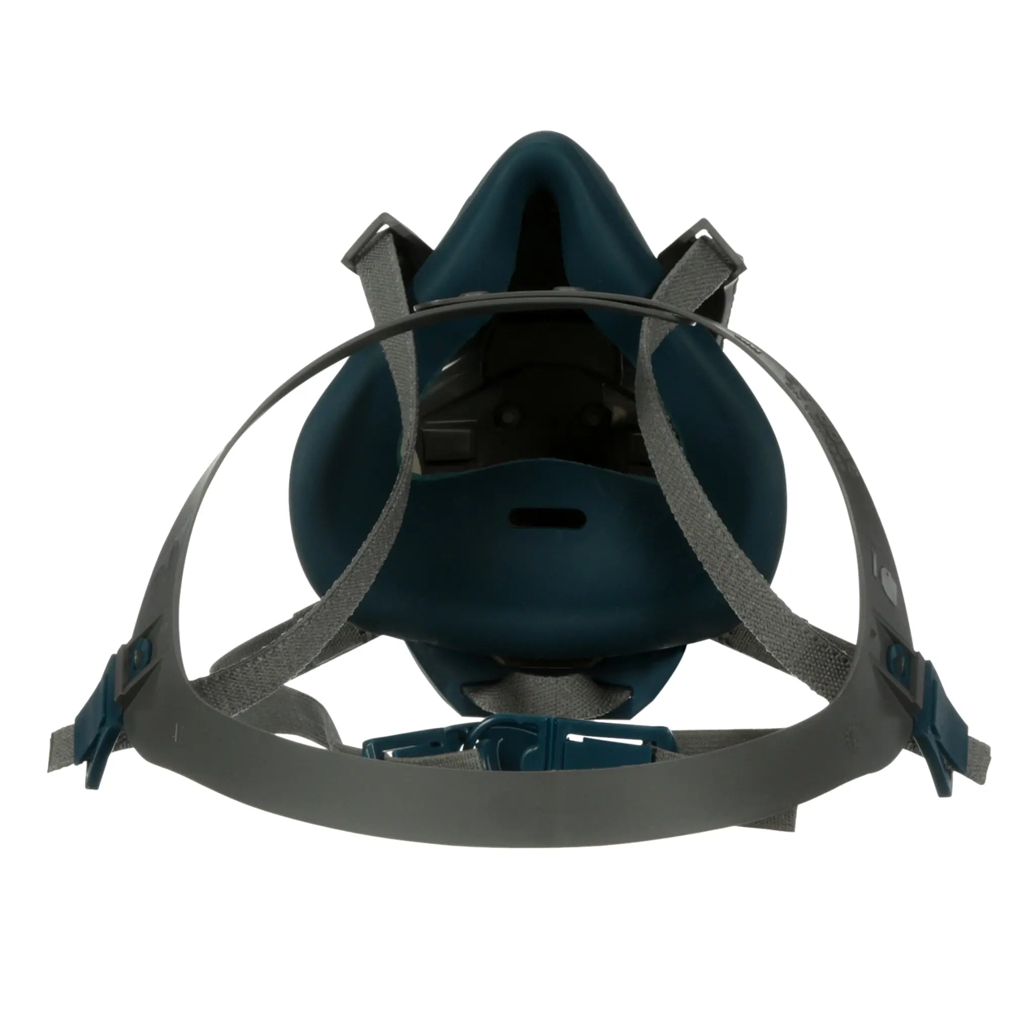 3M 6500QL Series Rugged Comfort Quick Latch Half Face Respirator, Gray, Back Image