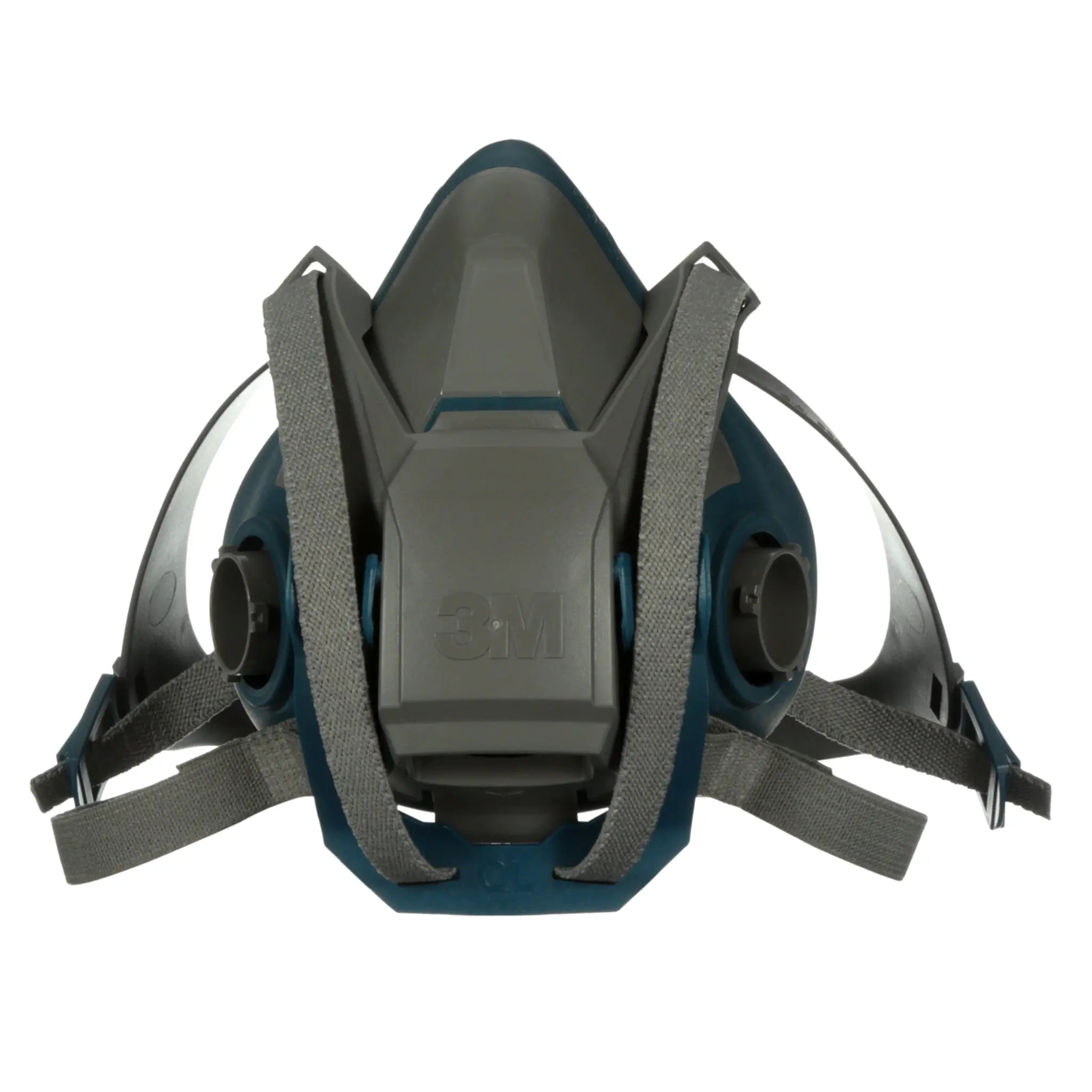 3M 6500QL Series Rugged Comfort Quick Latch Half Face Respirator, Gray, Front Image