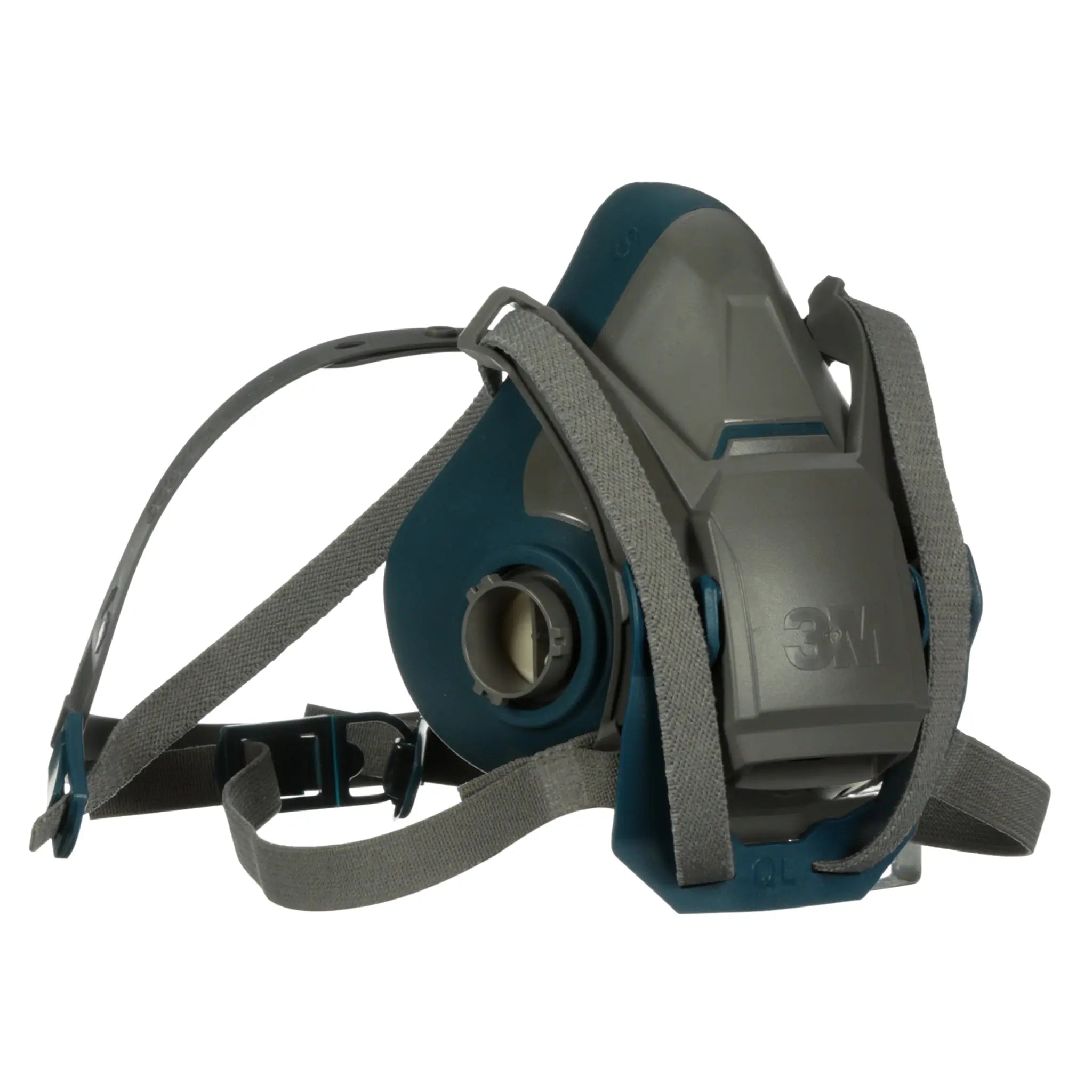 3M 6500QL Series Rugged Comfort Quick Latch Half Face Respirator, Gray, Main Image