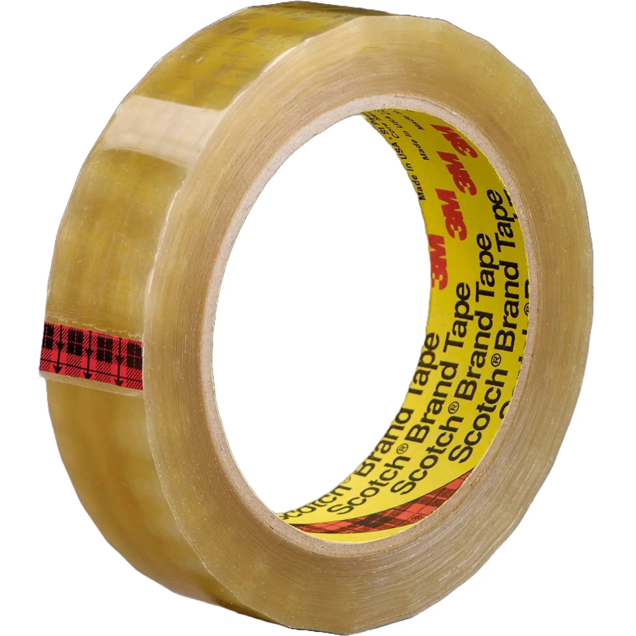 Scotch Light Duty Packaging Tape 681 Clear Moisture Chemical Resistant 3/8 in x 72 yd first image