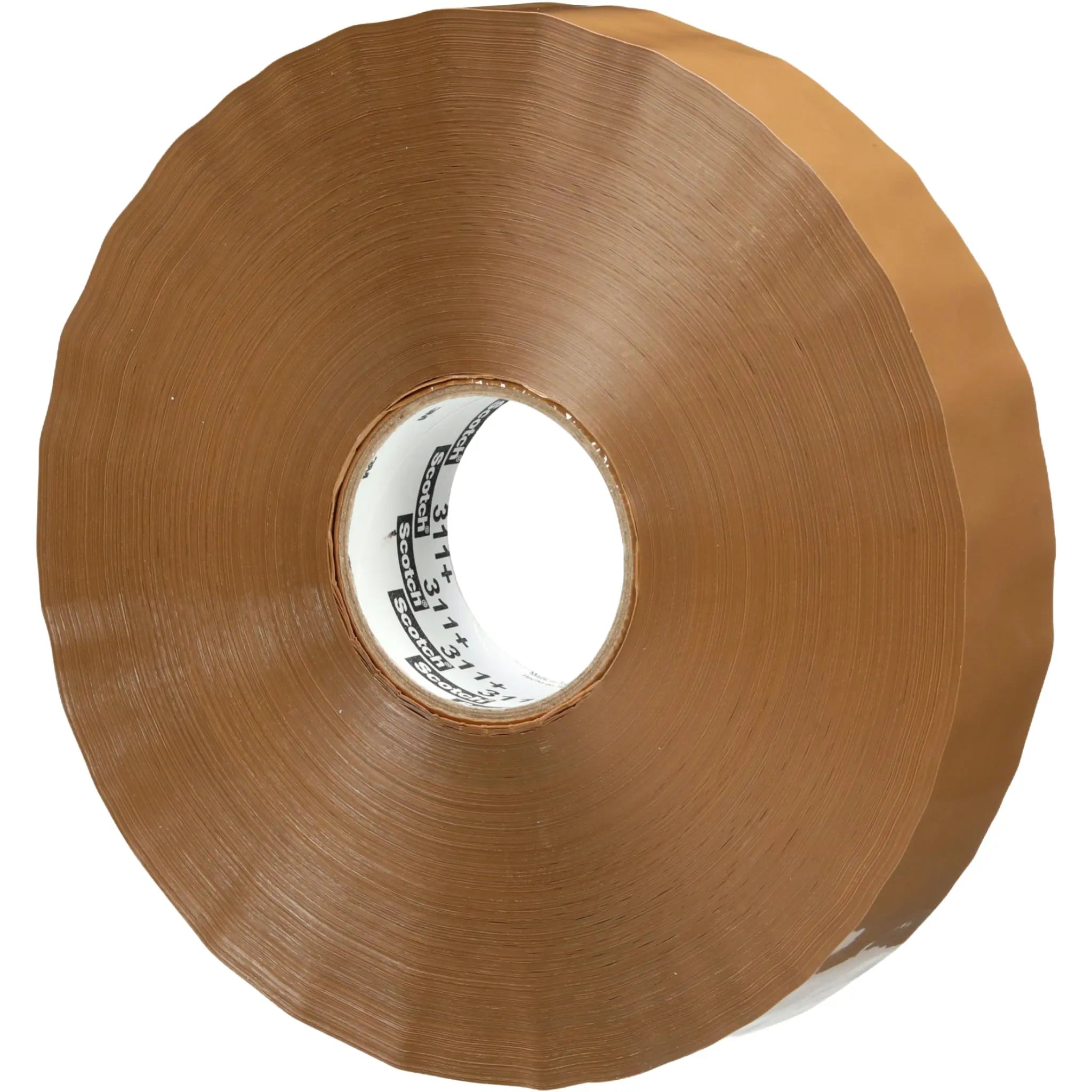 Scotch High Tack Box Sealing Tape 311+ Tan 48 mm x 914 m left side view