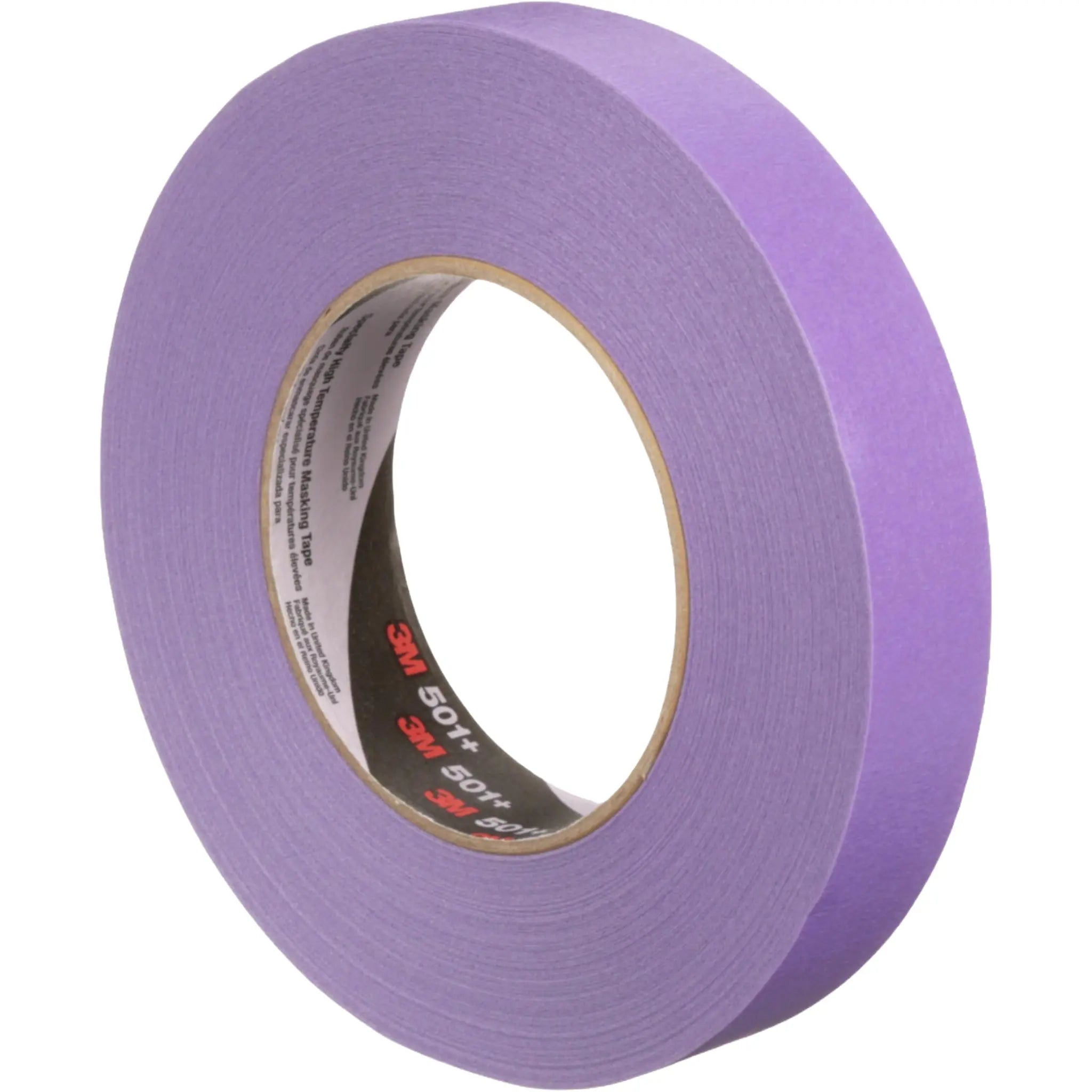 3M Specialty High Temperature Purple Masking Tape 501+ 24 mm x 55 m 6.0 mil left side view