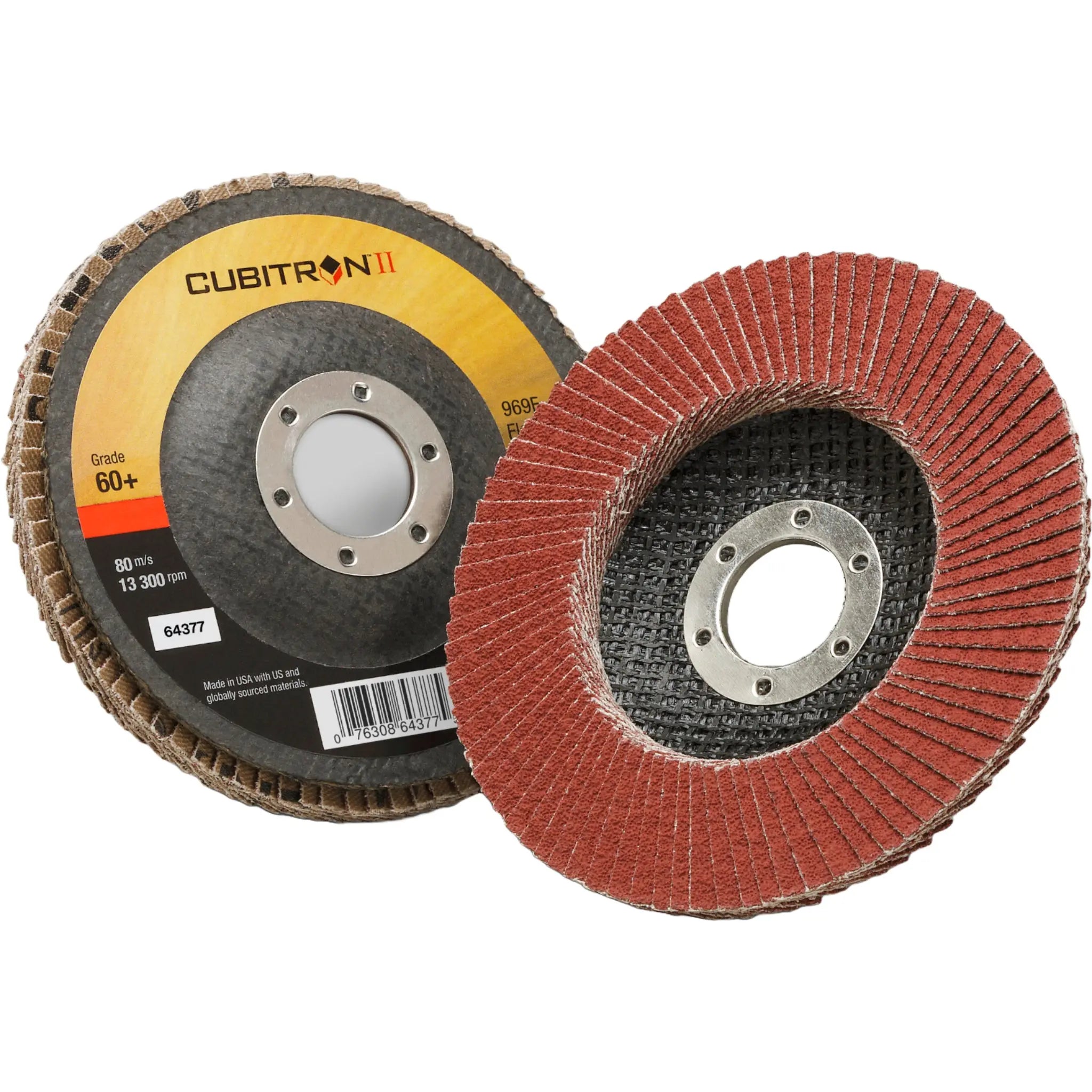 3M Cubitron II Flap Disc 969F 60+ T29 7 in x 7/8 in first image