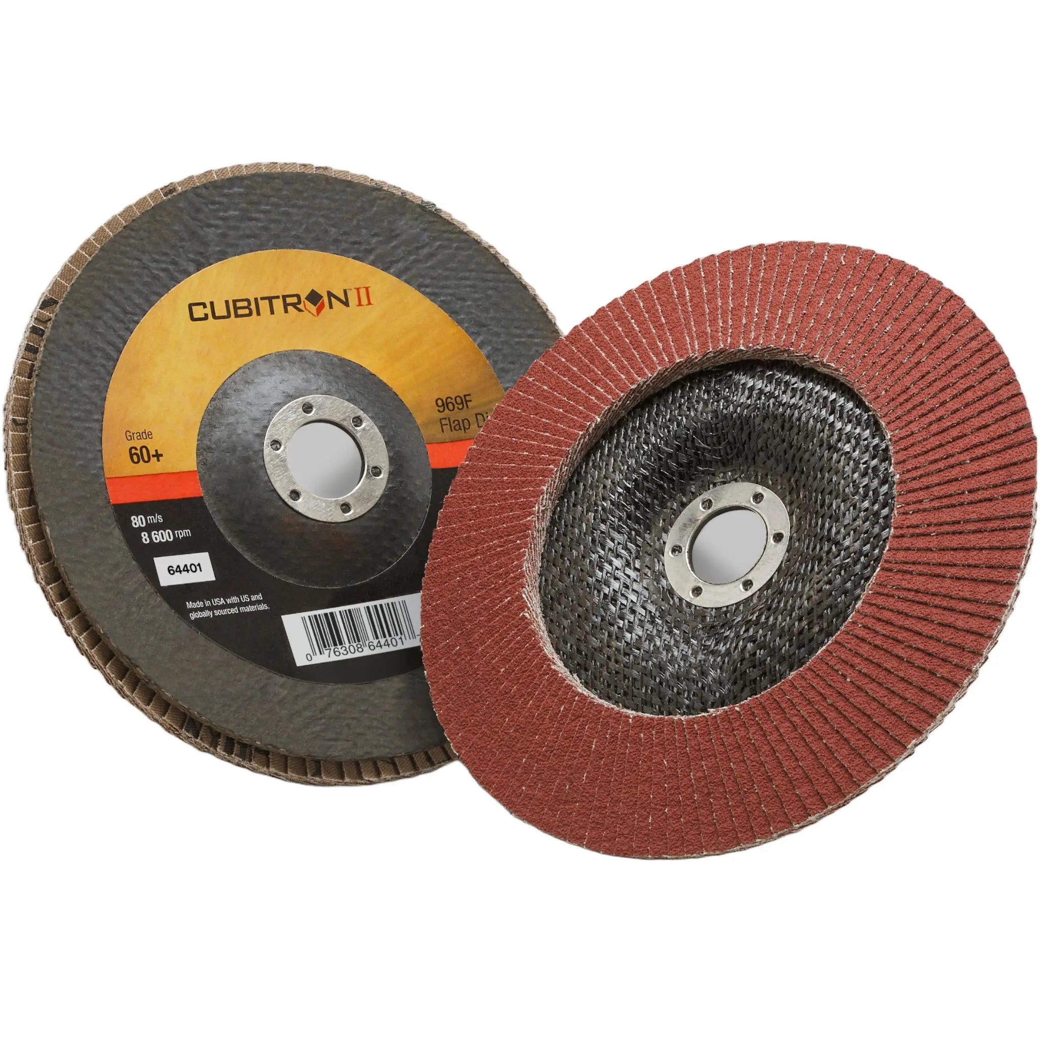 3M Cubitron II Flap Disc 969F 60+ T29 7 in x 7/8 in second image